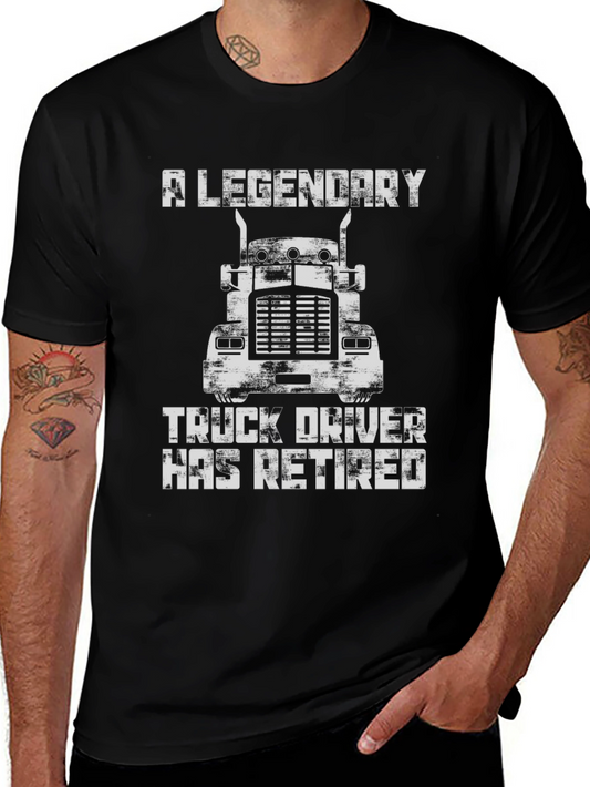 Legendary Truck Driver Retirement T-Shirt