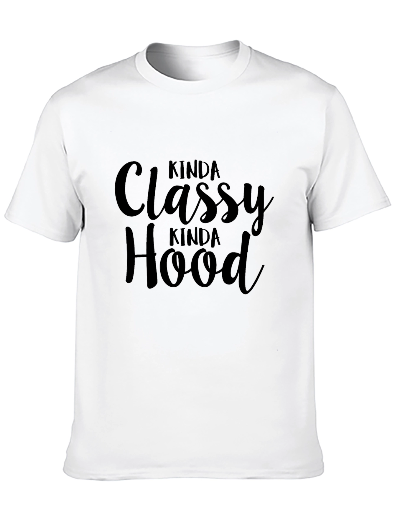 Kinda Classy Kinda Hood Graphic Tee - Black