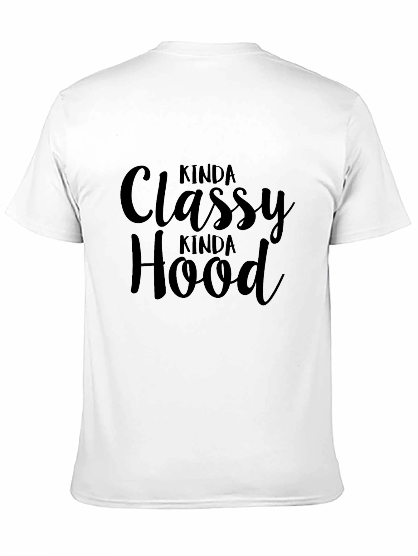 Kinda Classy Kinda Hood Graphic Tee - Black