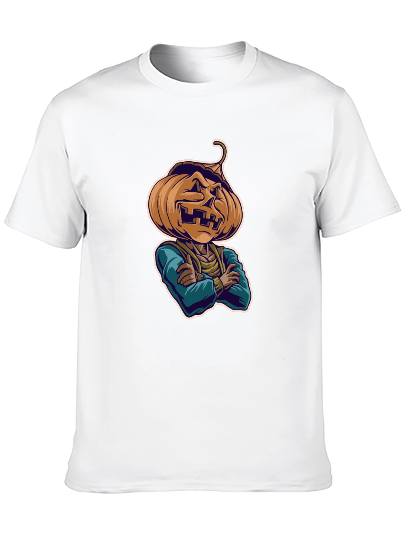 Spooky Pumpkin Head T-Shirt - Halloween Style