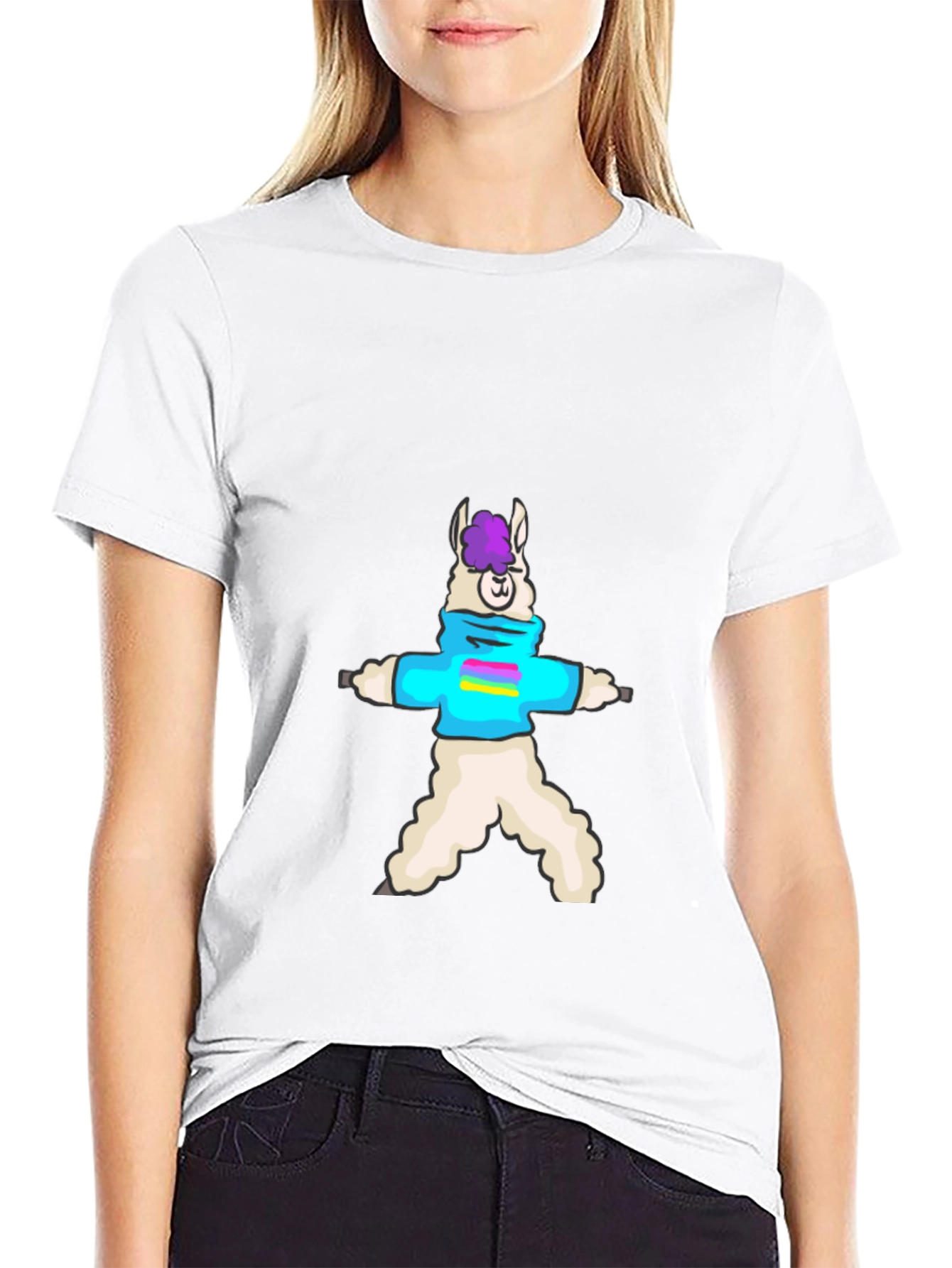 Llama Yoga T-Shirt - Cute Animal Tee
