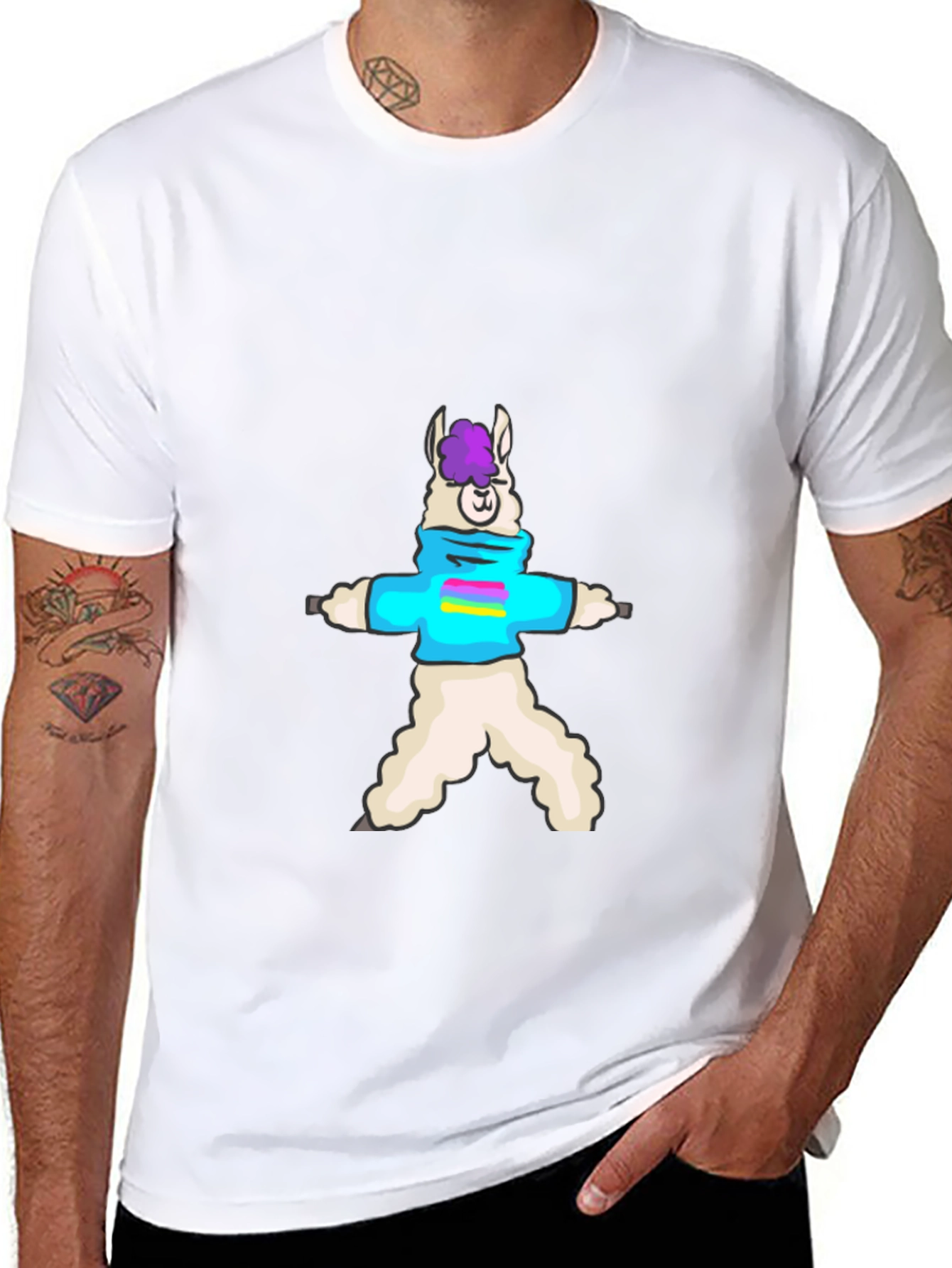 Llama Yoga T-Shirt - Cute Animal Tee