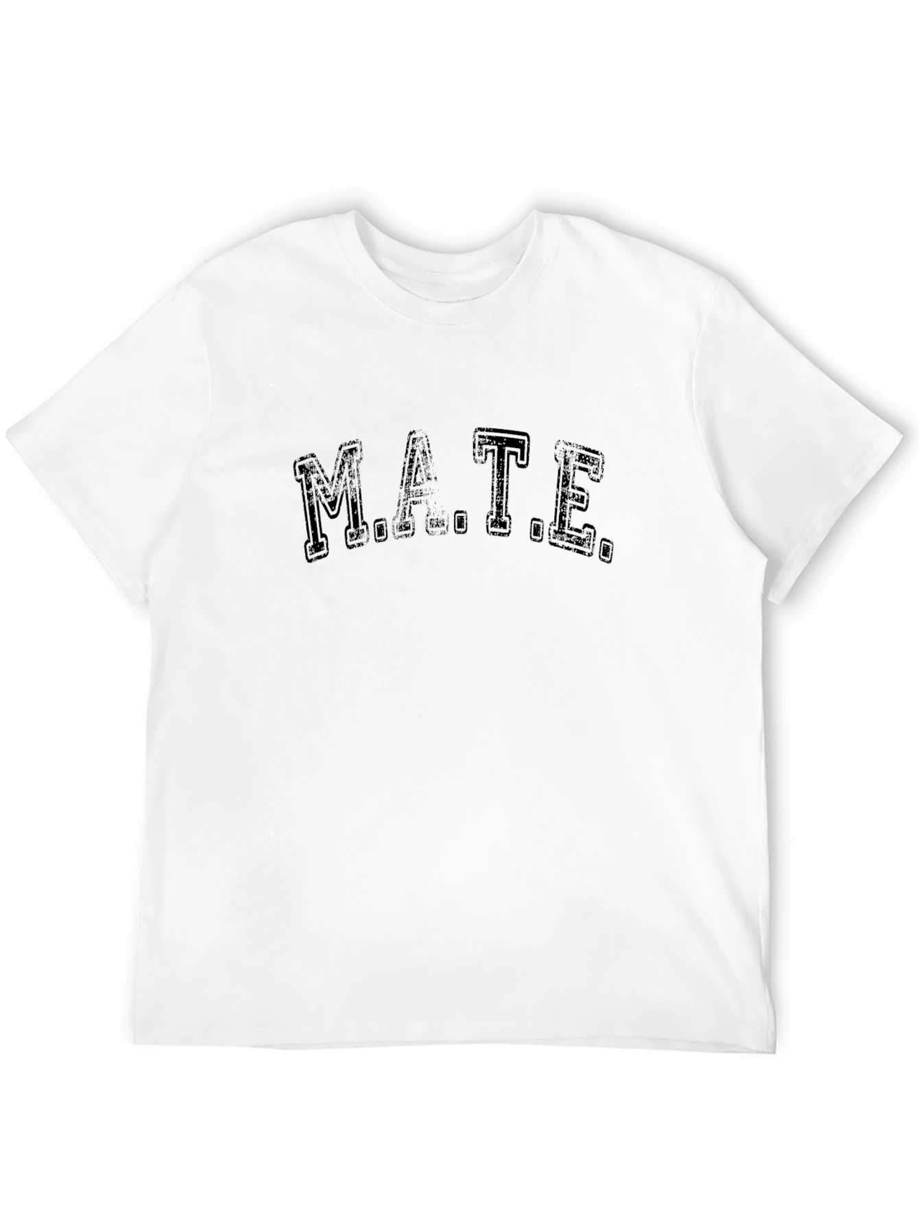 M.A.T.E. Black Graphic Tee for Casual Wear