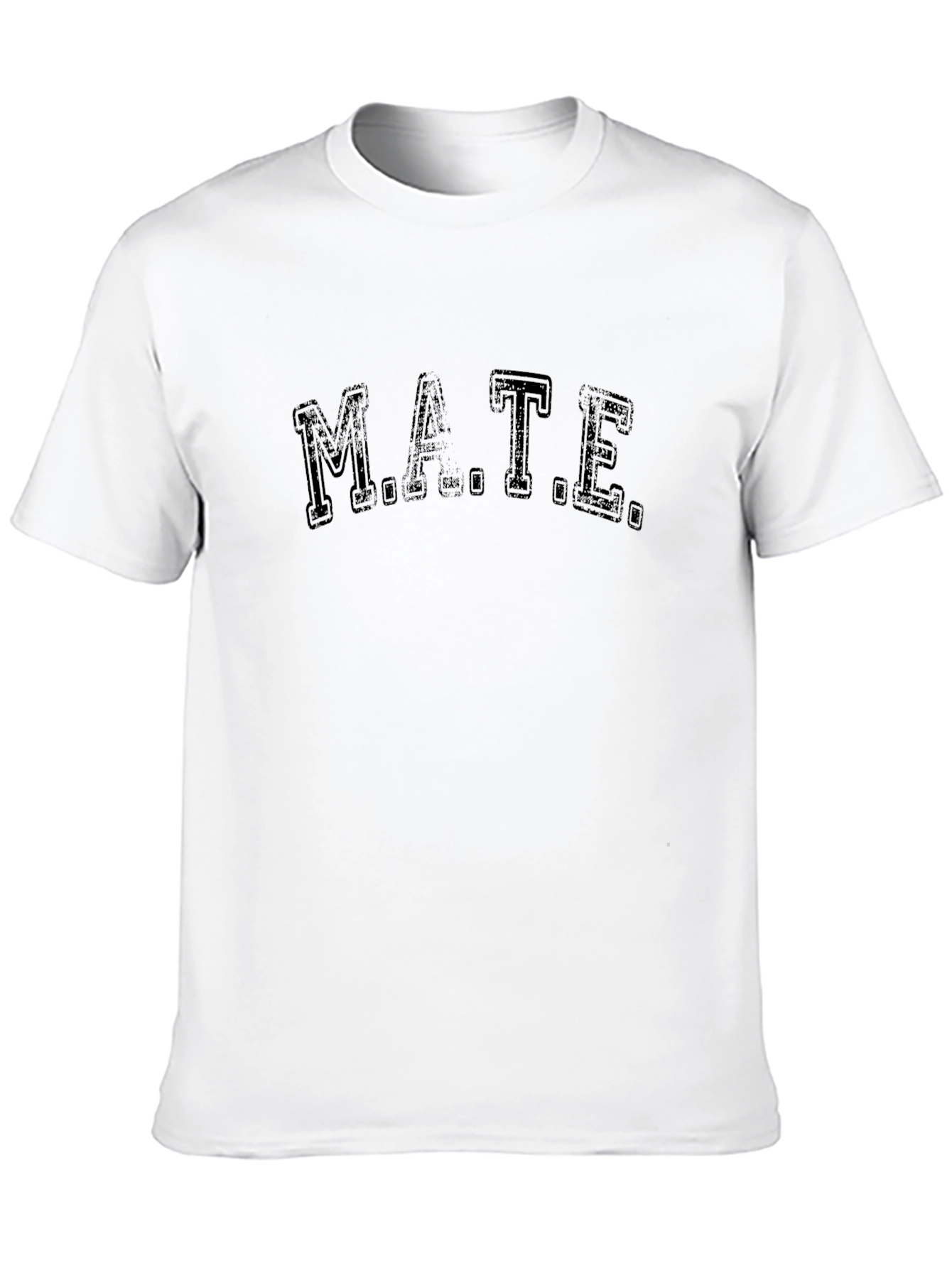 M.A.T.E. Black Graphic Tee for Casual Wear