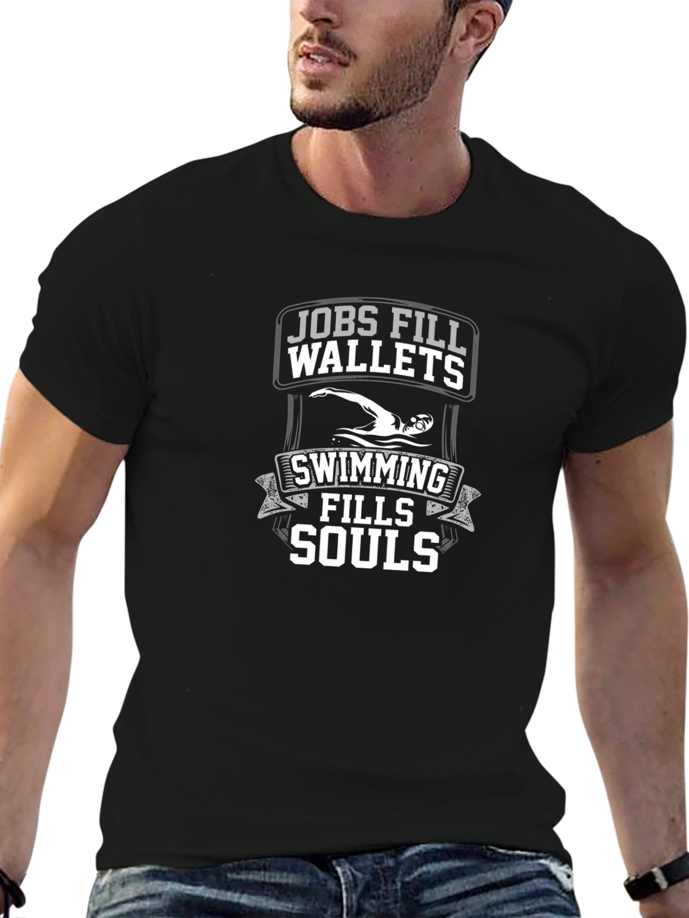 Swimming Fills Souls T-Shirt