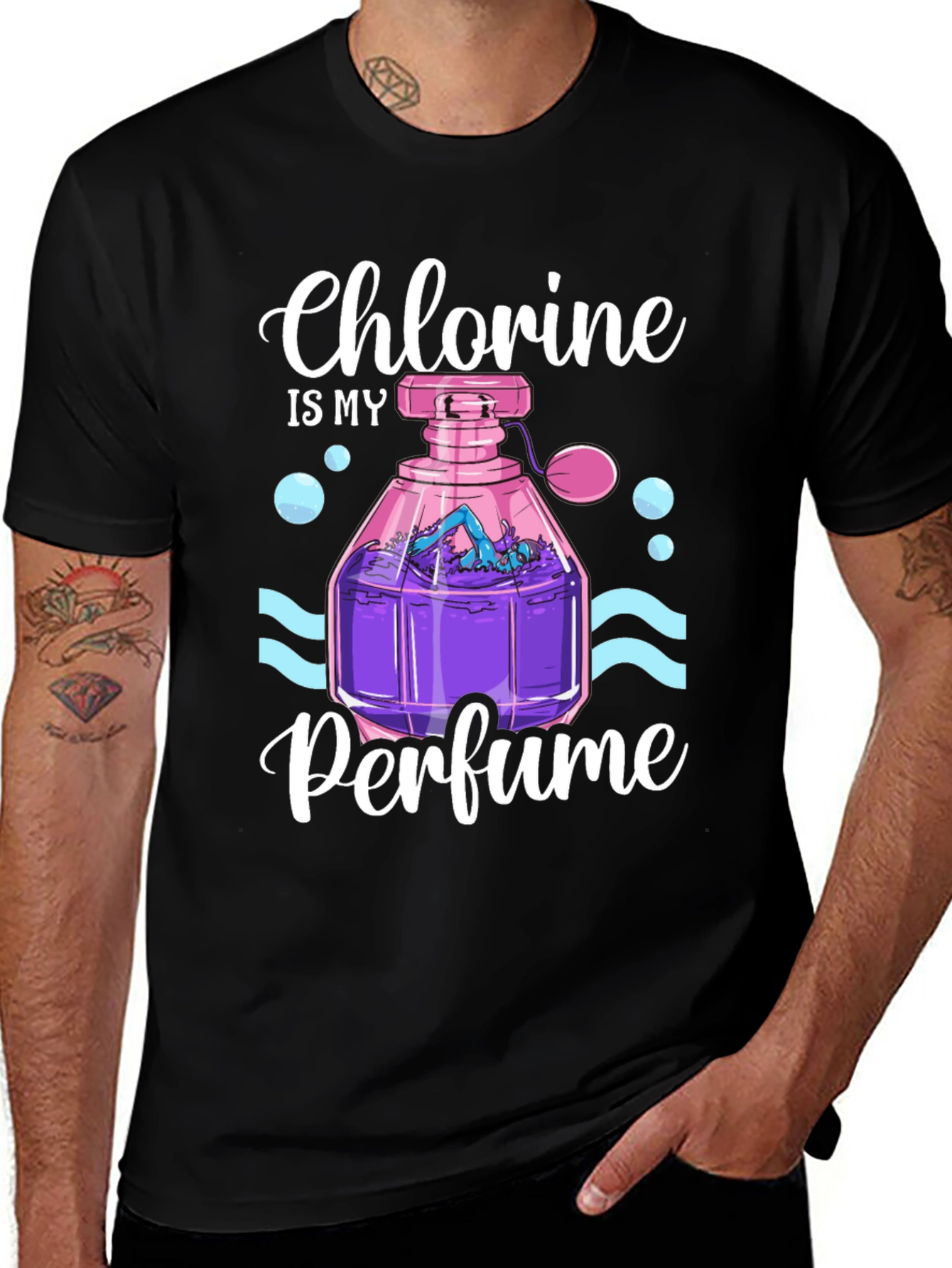 Chlorine is My Perfume T-Shirt - Swimmer Gift