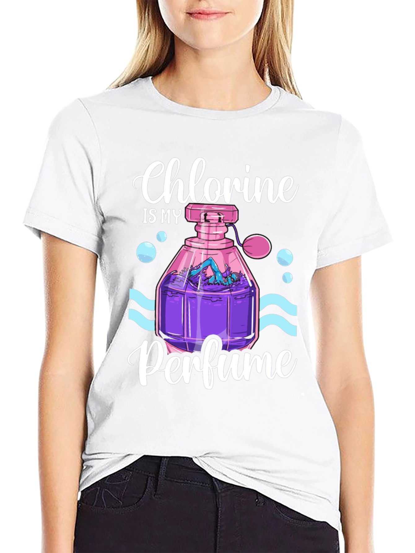 Chlorine is My Perfume T-Shirt - Swimmer Gift