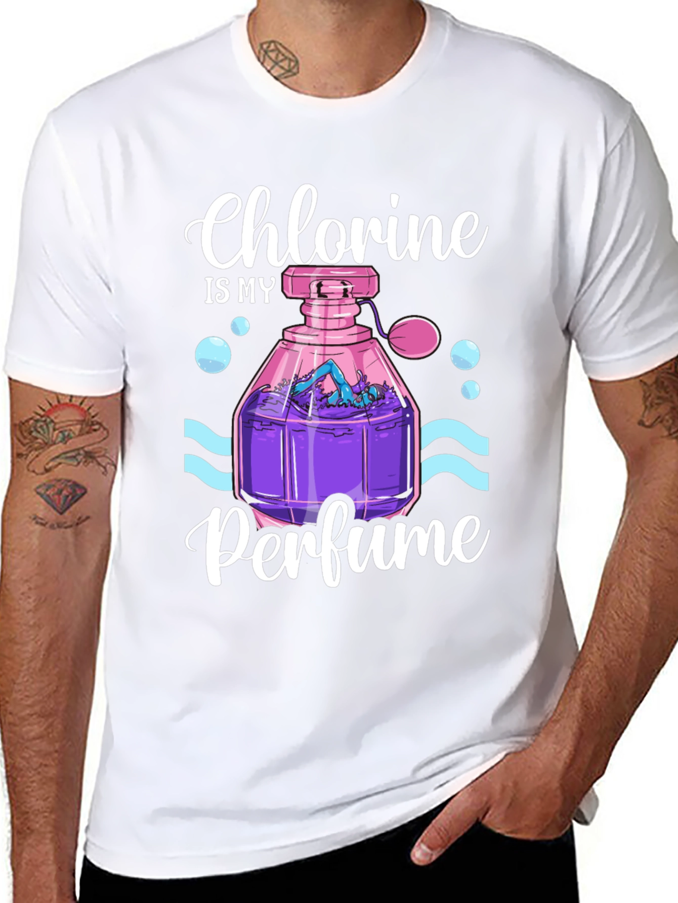 Chlorine is My Perfume T-Shirt - Swimmer Gift
