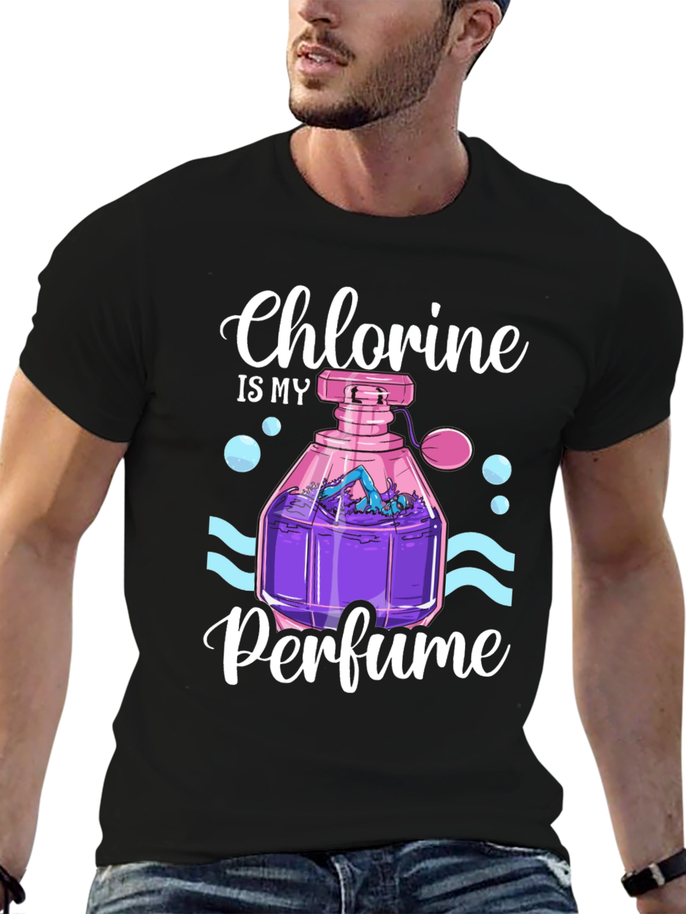 Chlorine is My Perfume T-Shirt - Swimmer Gift