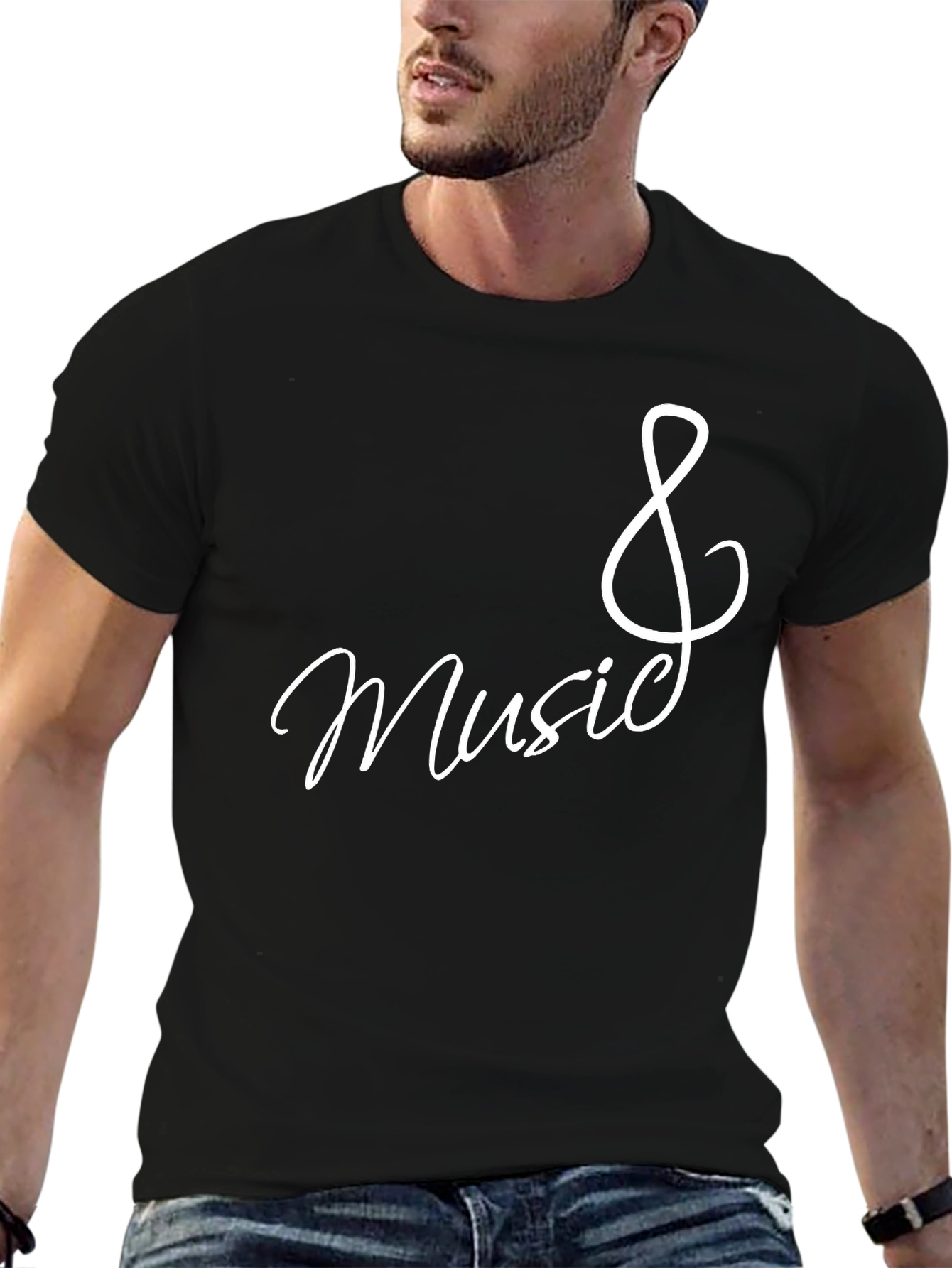 Music Lovers Black T-Shirt