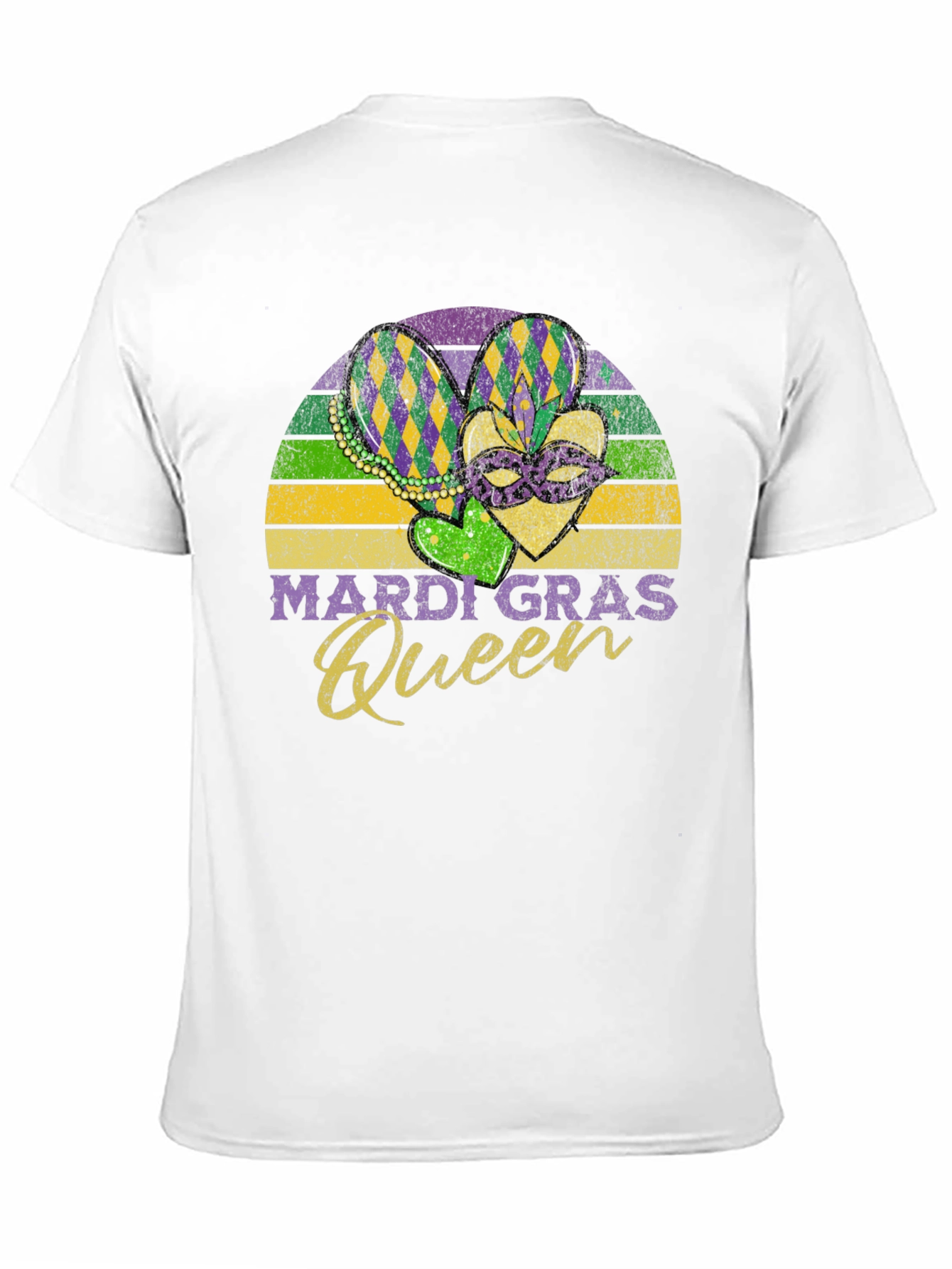 Mardi Gras Queen Black T-Shirt