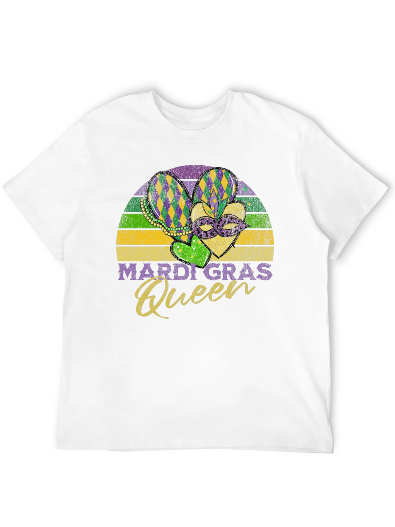 Mardi Gras Queen Black T-Shirt