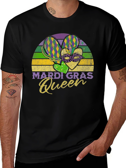 Mardi Gras Queen Black T-Shirt