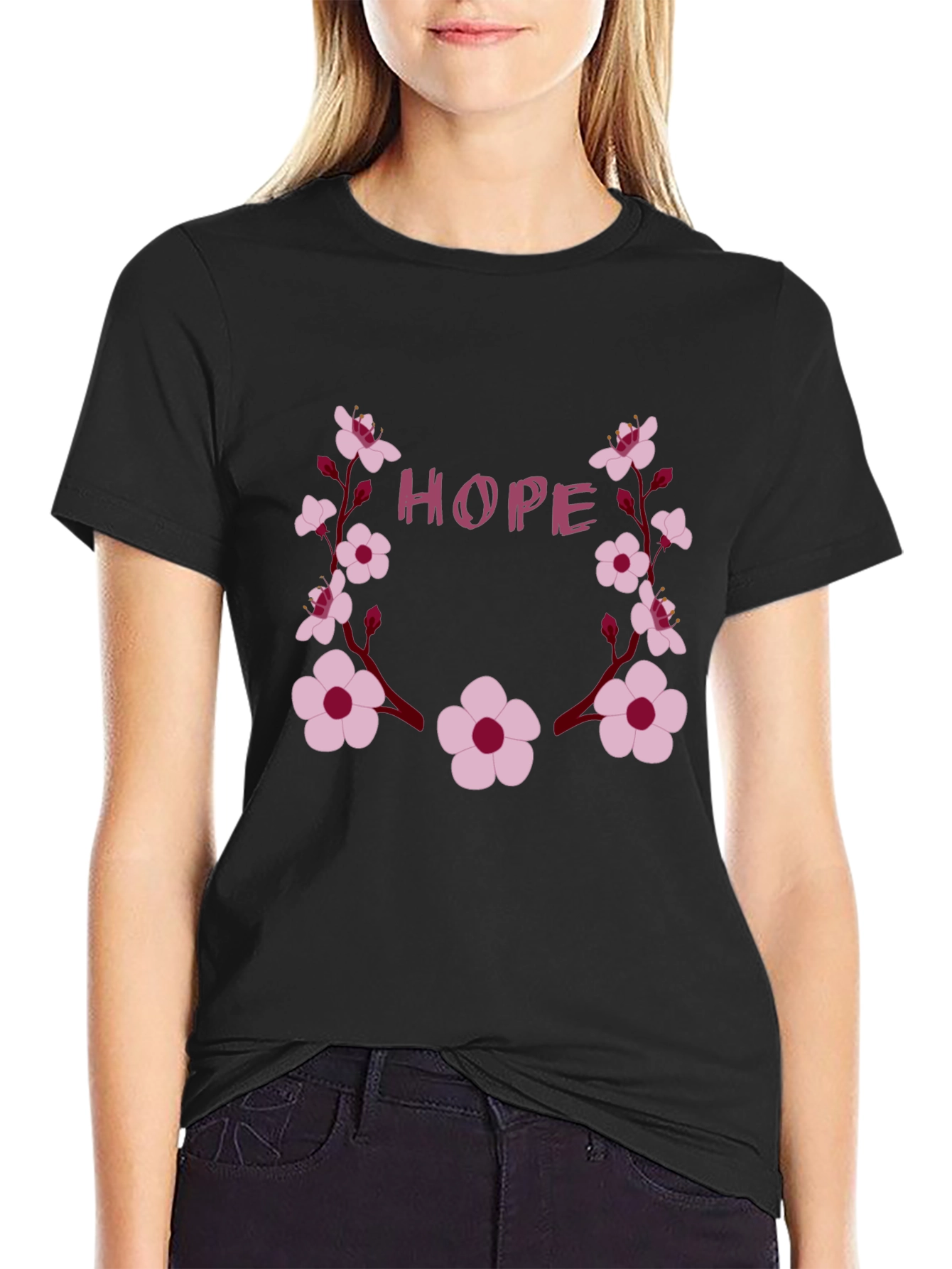 Hope Floral Graphic T-Shirt