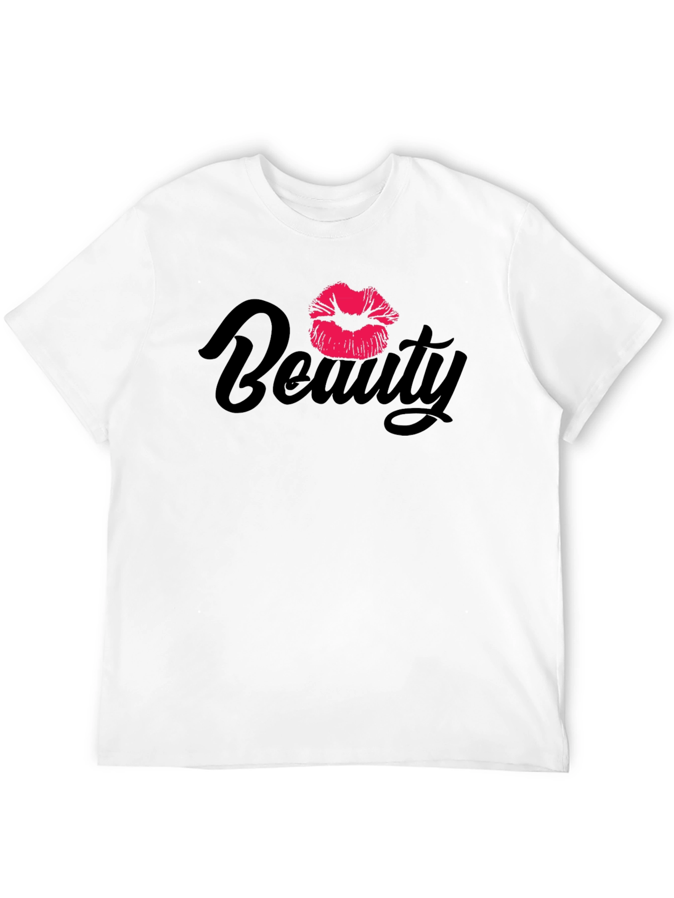 Beauty Lips Graphic Black T-Shirt