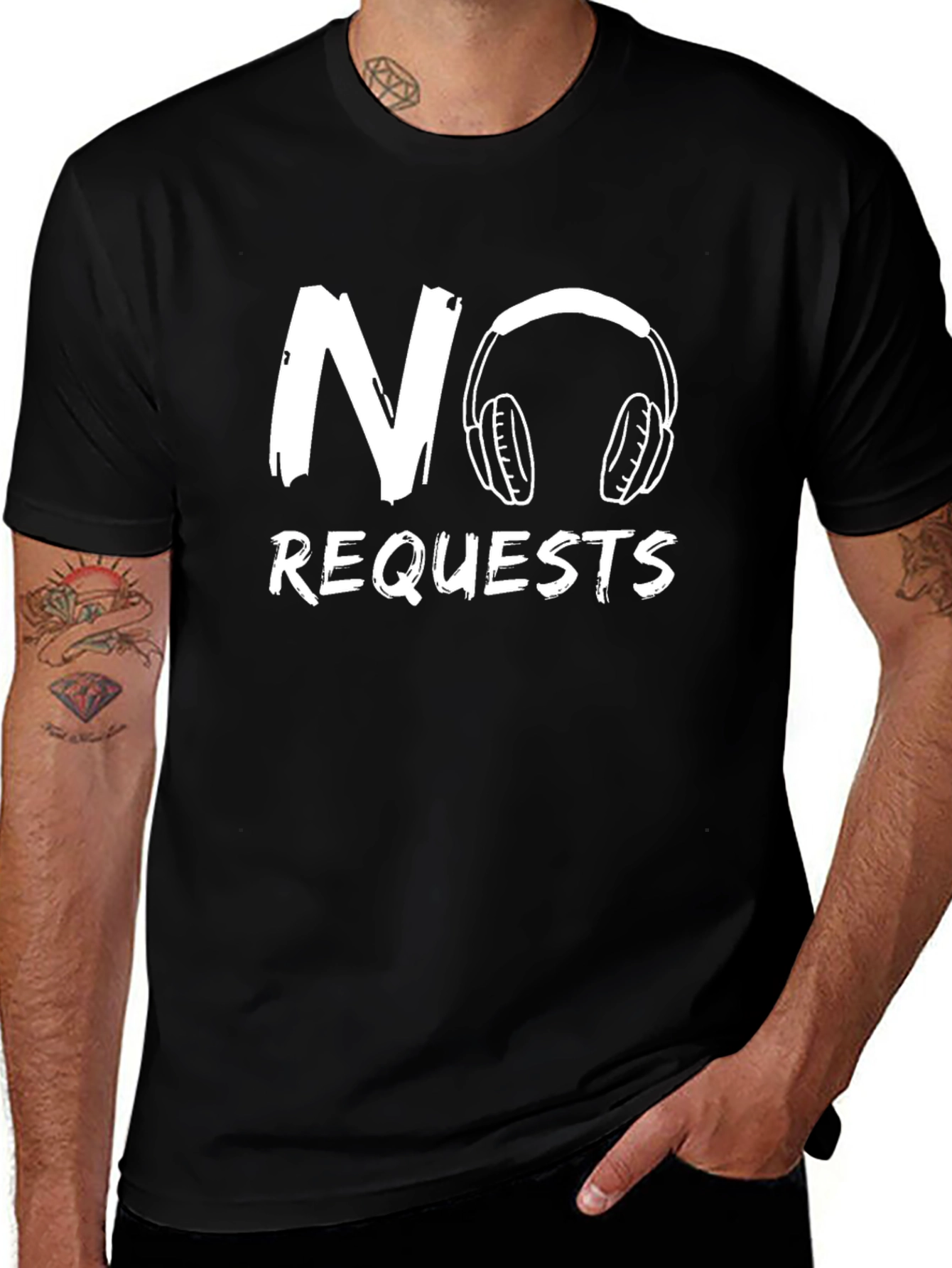 No Requests T-Shirt Funny DJ Music Lover Tee