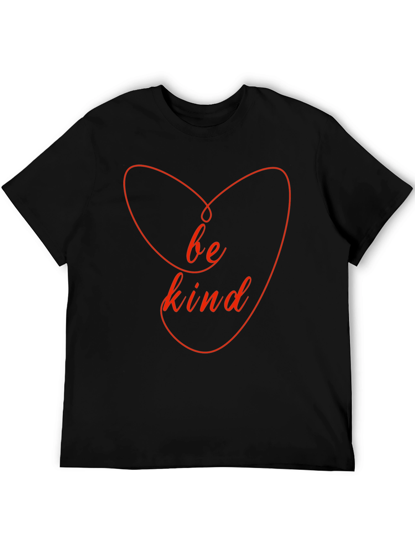 Be Kind Heart T-Shirt - Black