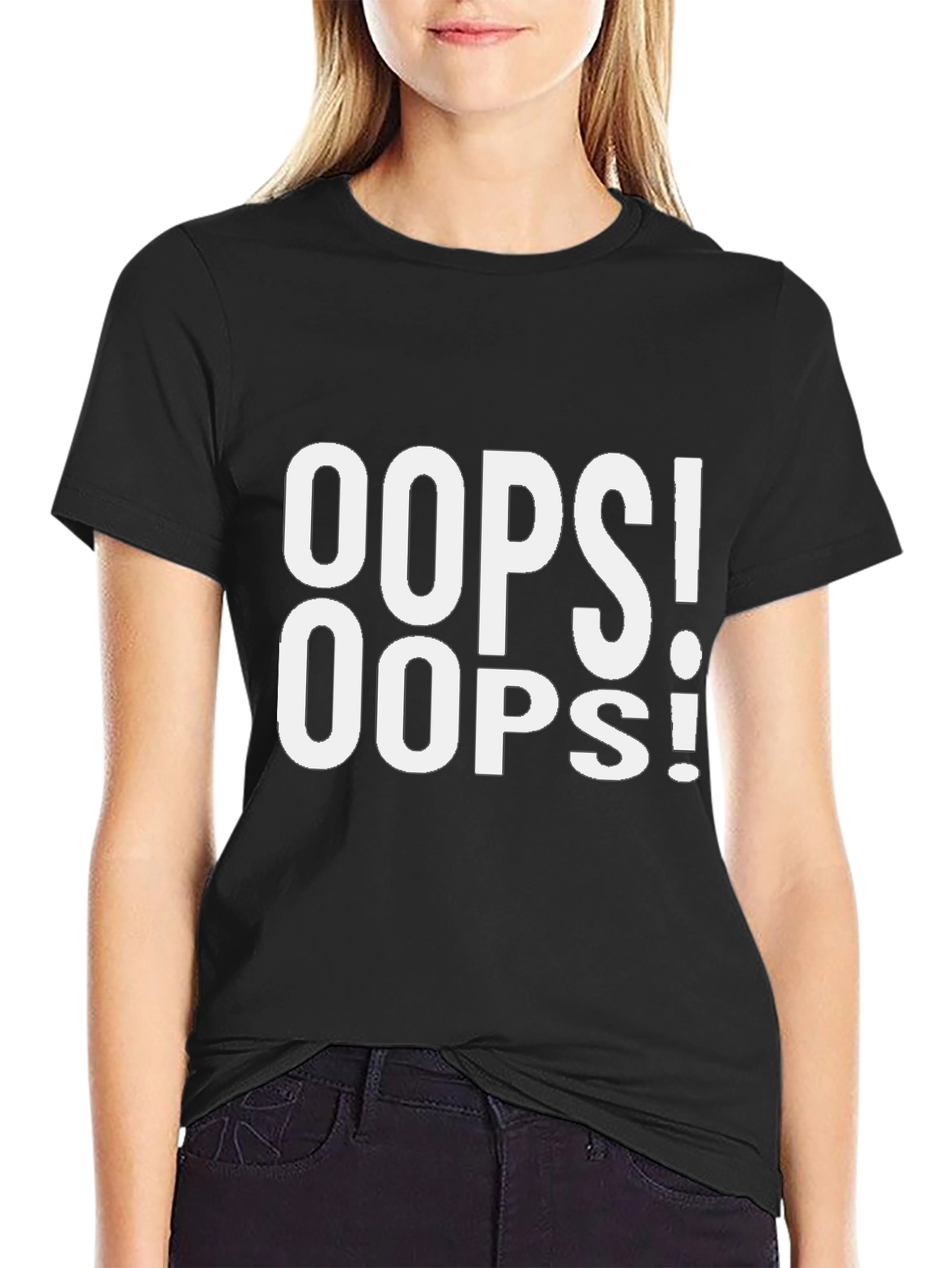 Oops! Graphic Tee - Mens Black T-Shirt