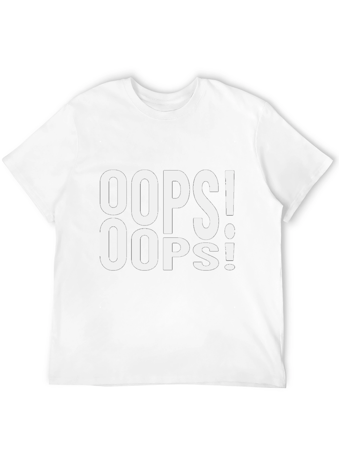 Oops! Graphic Tee - Mens Black T-Shirt