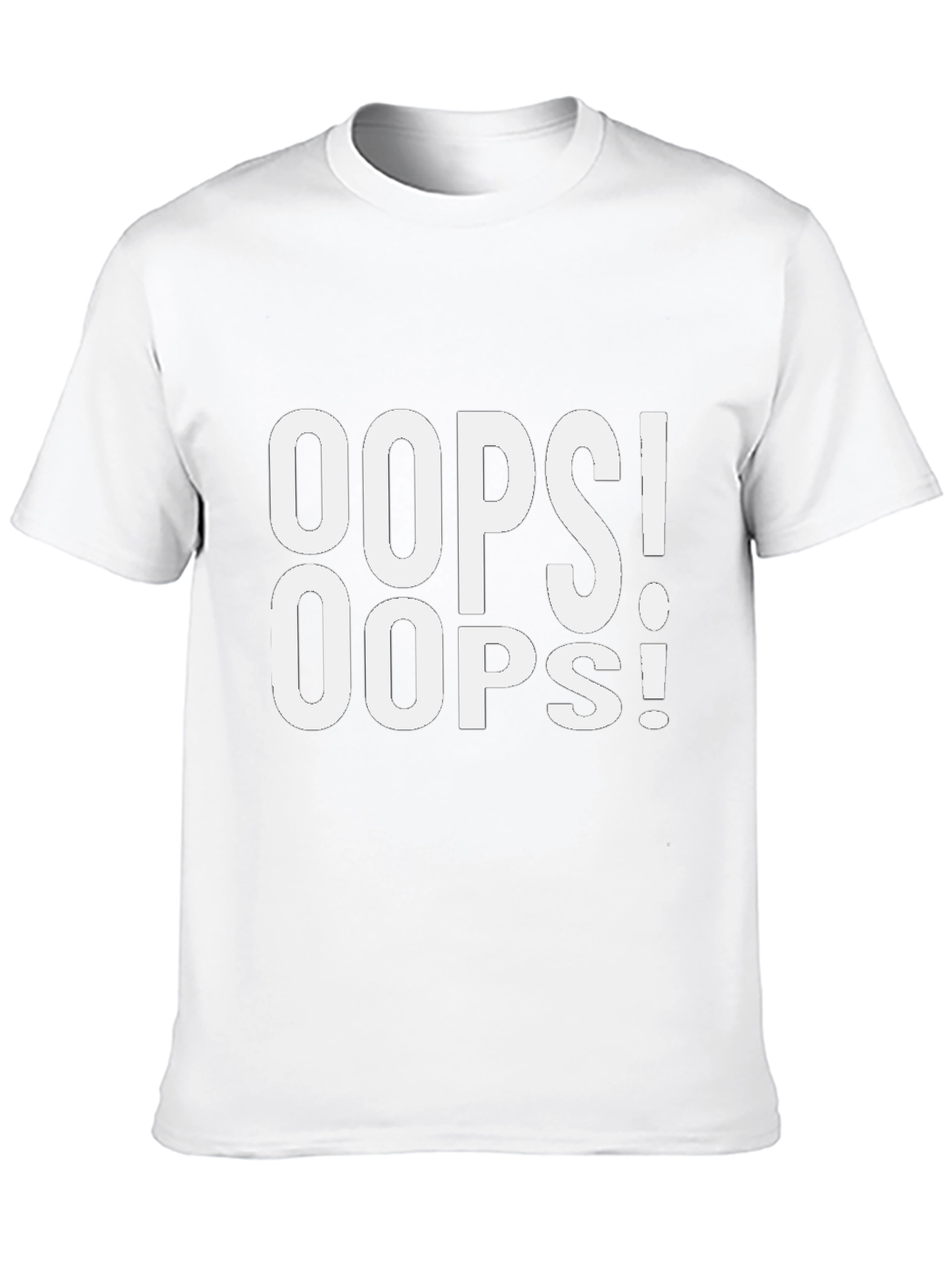 Oops! Graphic Tee - Mens Black T-Shirt
