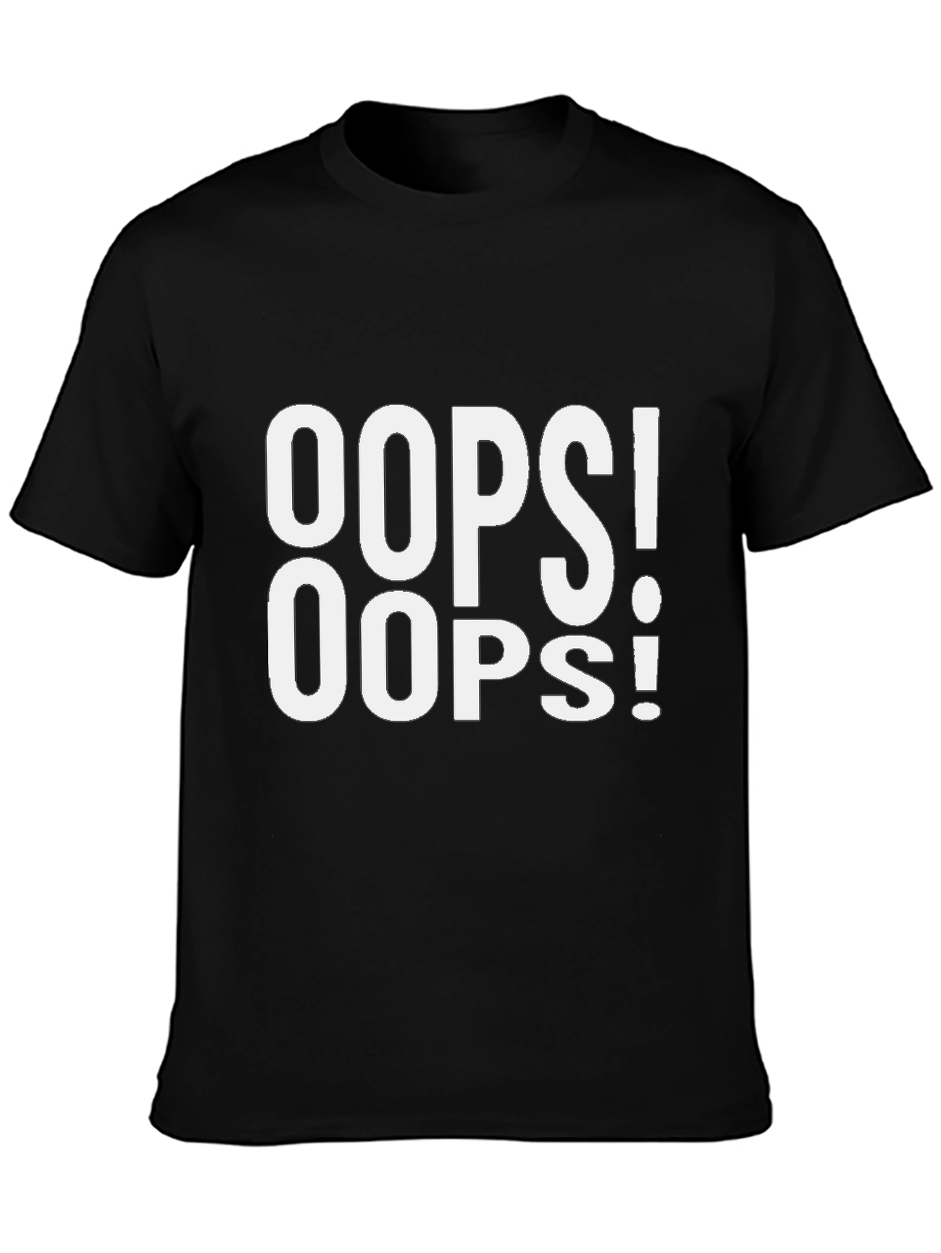 Oops! Graphic Tee - Mens Black T-Shirt