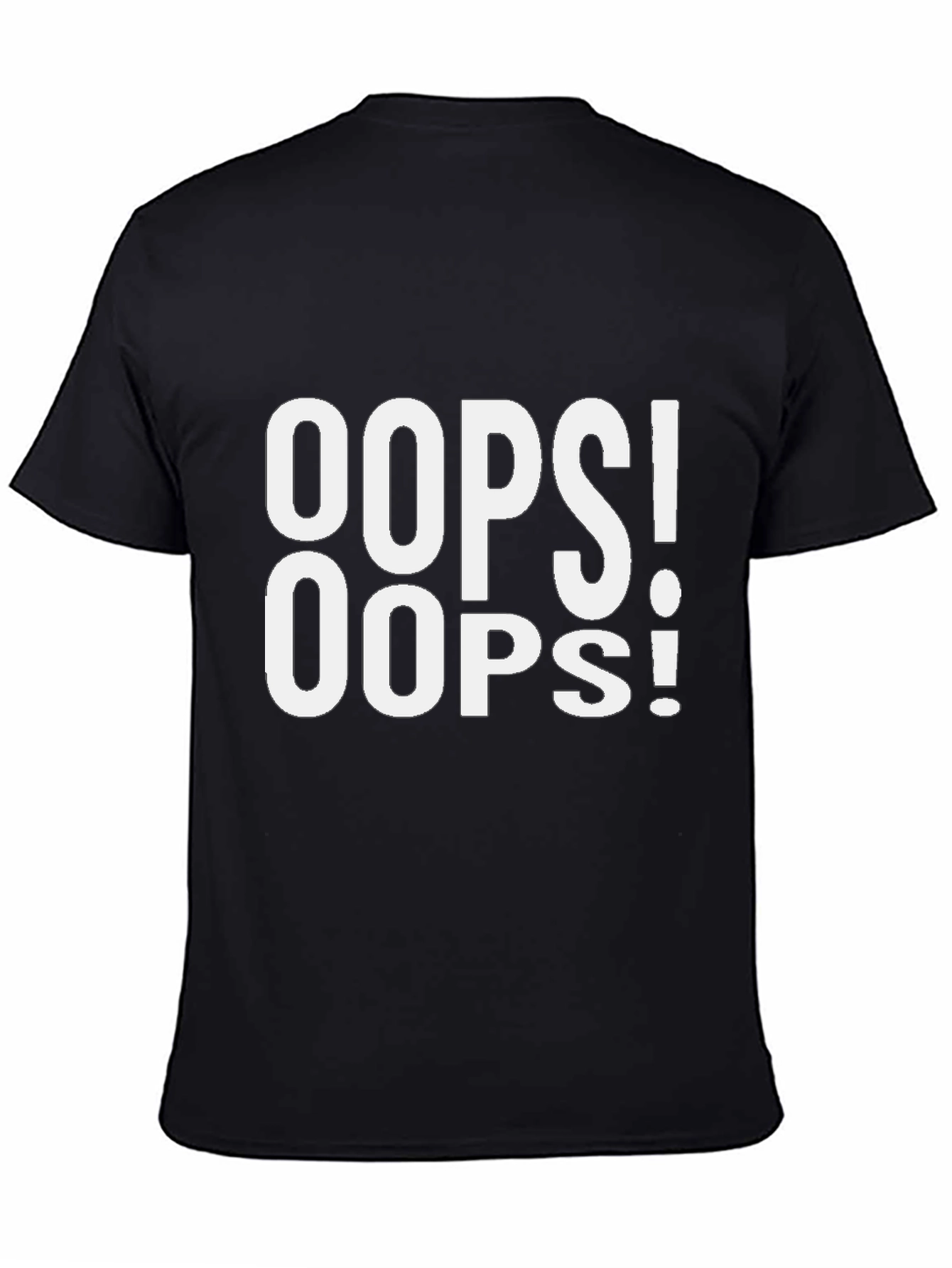Oops! Graphic Tee - Mens Black T-Shirt
