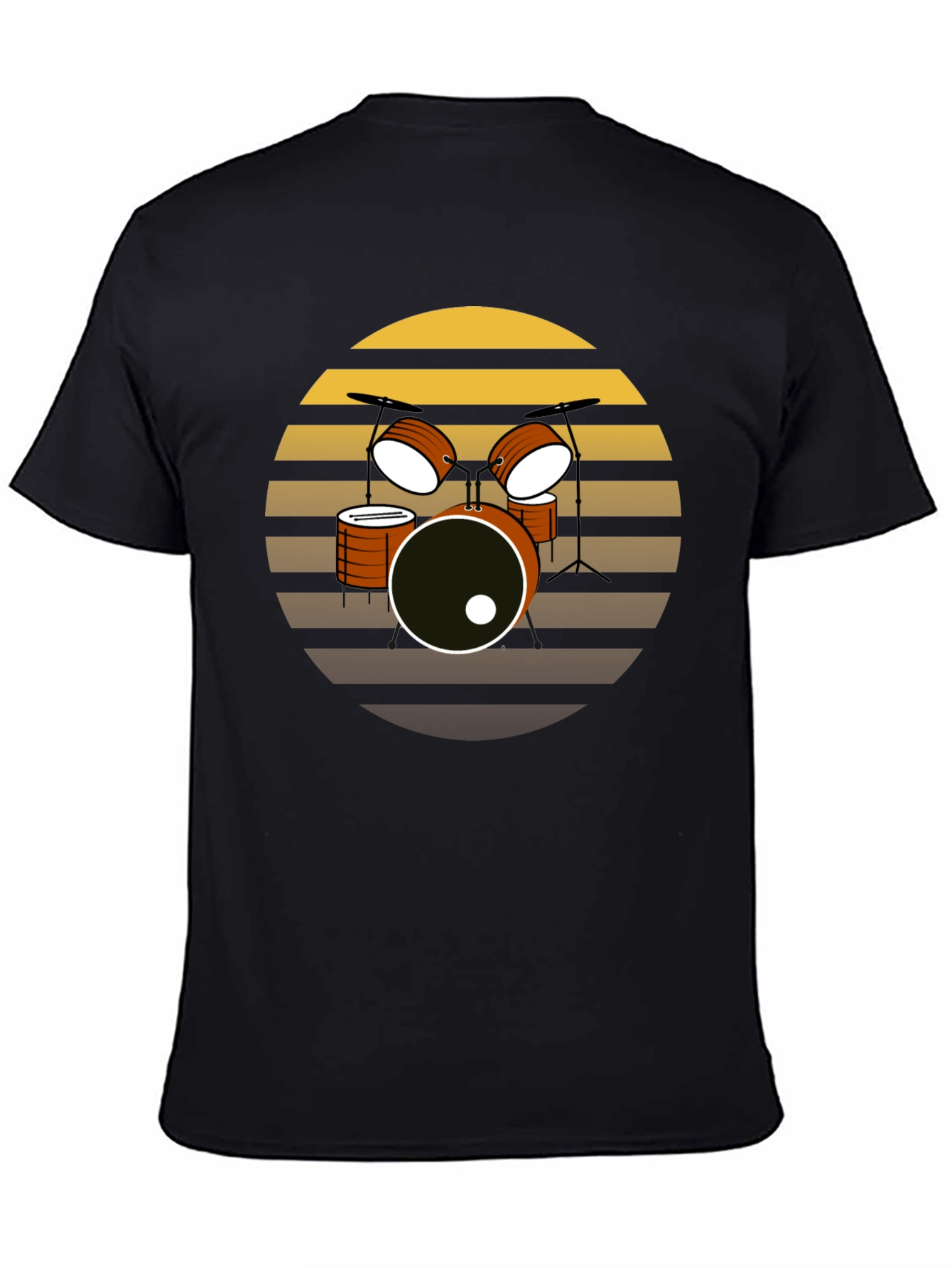 Retro Drum Set T-Shirt - Musician Tee