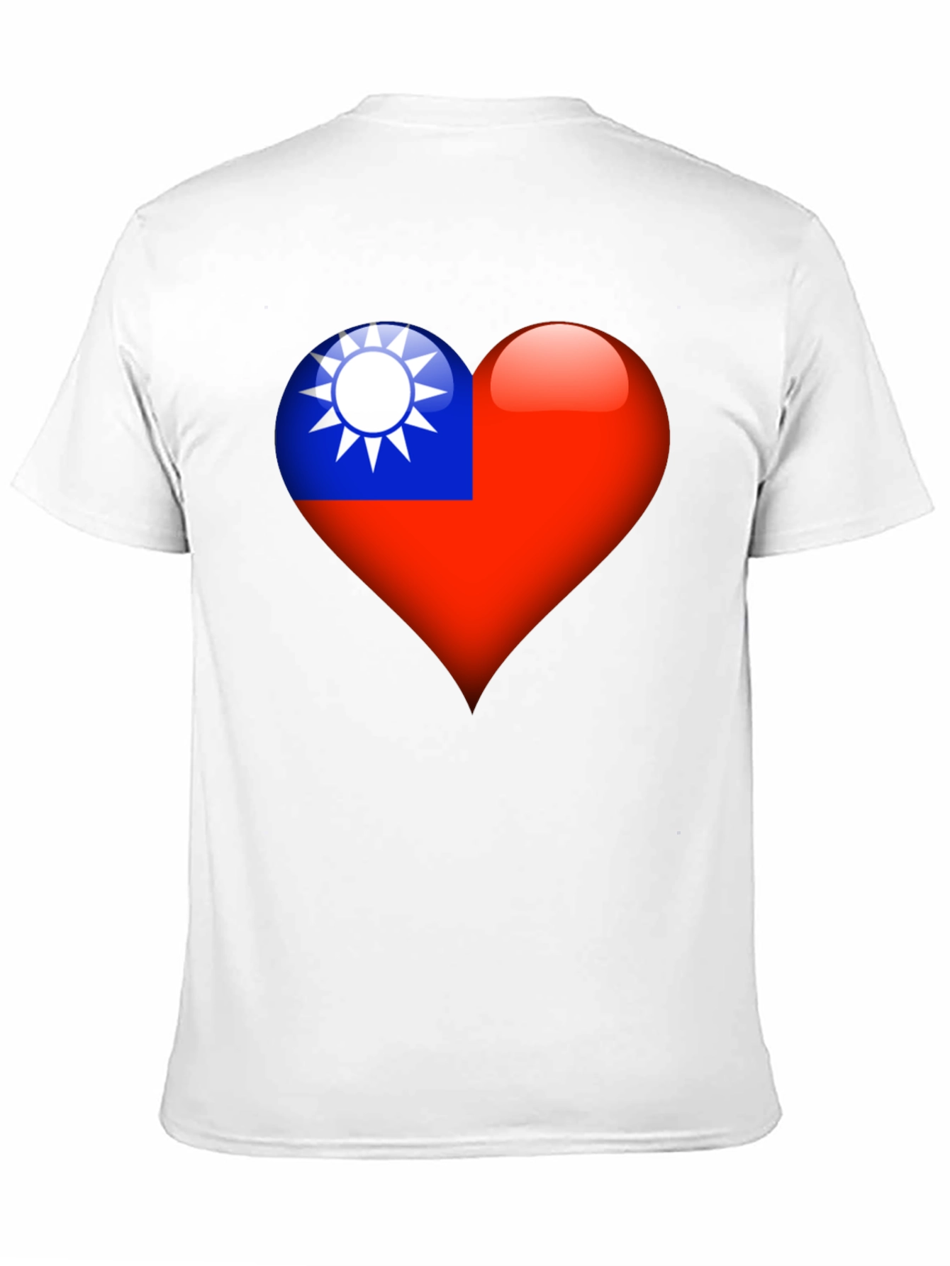 Taiwanese Flag Heart T-Shirt - Show Your Love