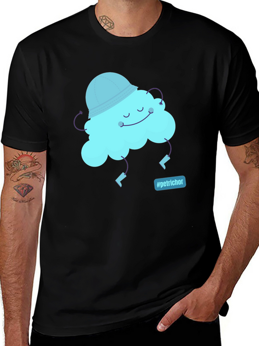Whimsical Cloud Graphic Tee - Petrichor Vibes