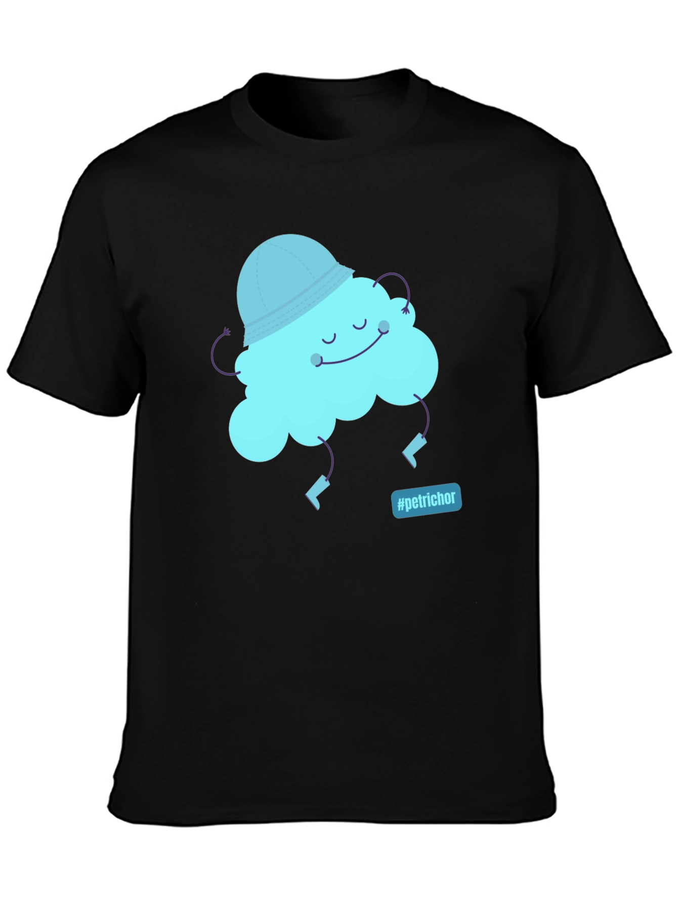 Whimsical Cloud Graphic Tee - Petrichor Vibes