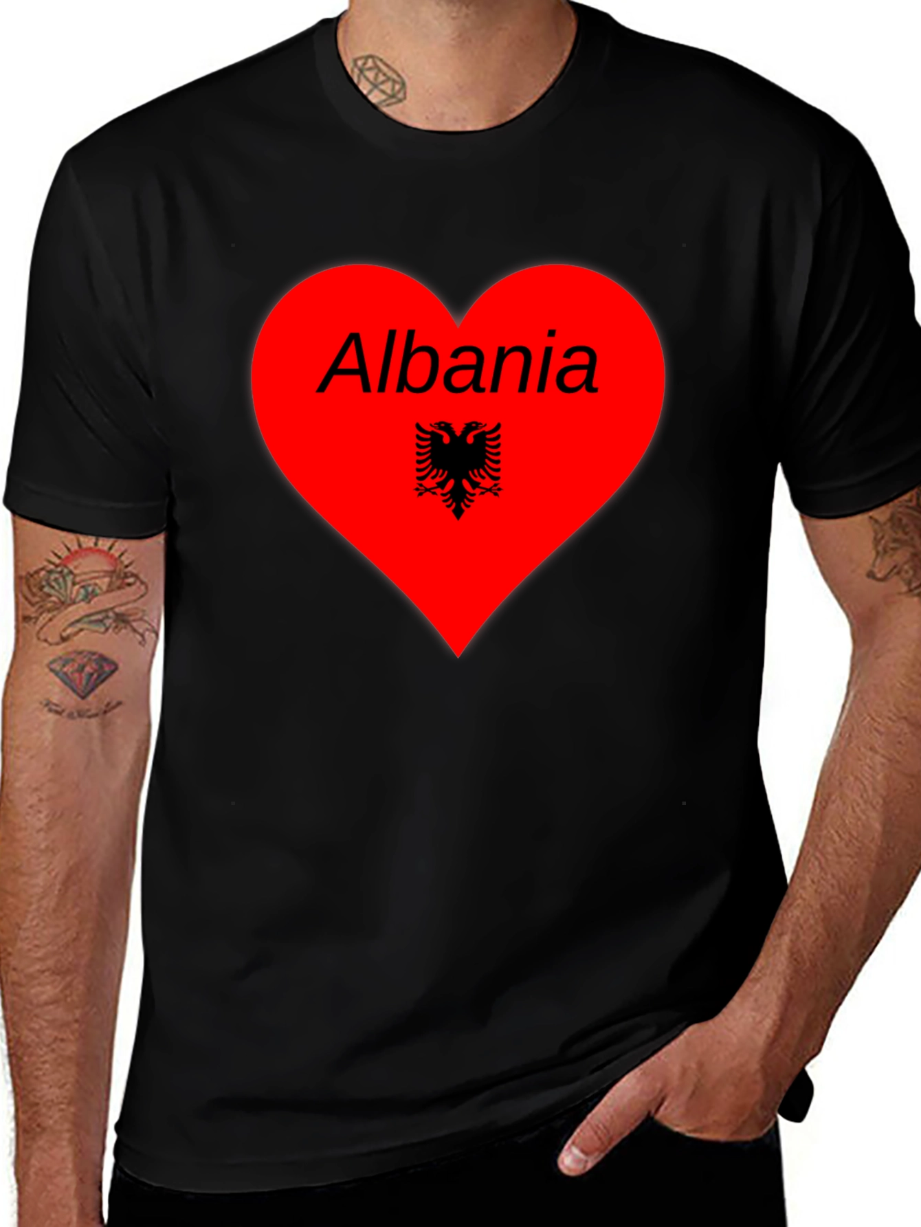 Albania Heart T-Shirt - Show Your Love!