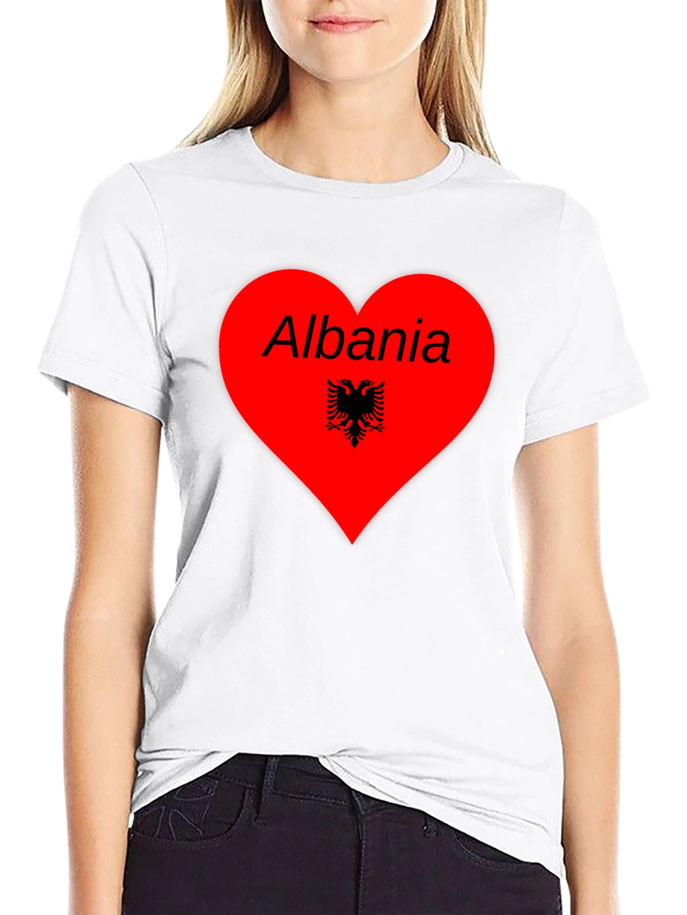Albania Heart T-Shirt - Show Your Love!