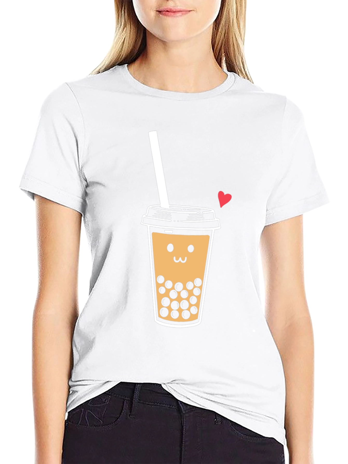 Boba Tea Graphic T-Shirt - Cute Bubble Tea Design