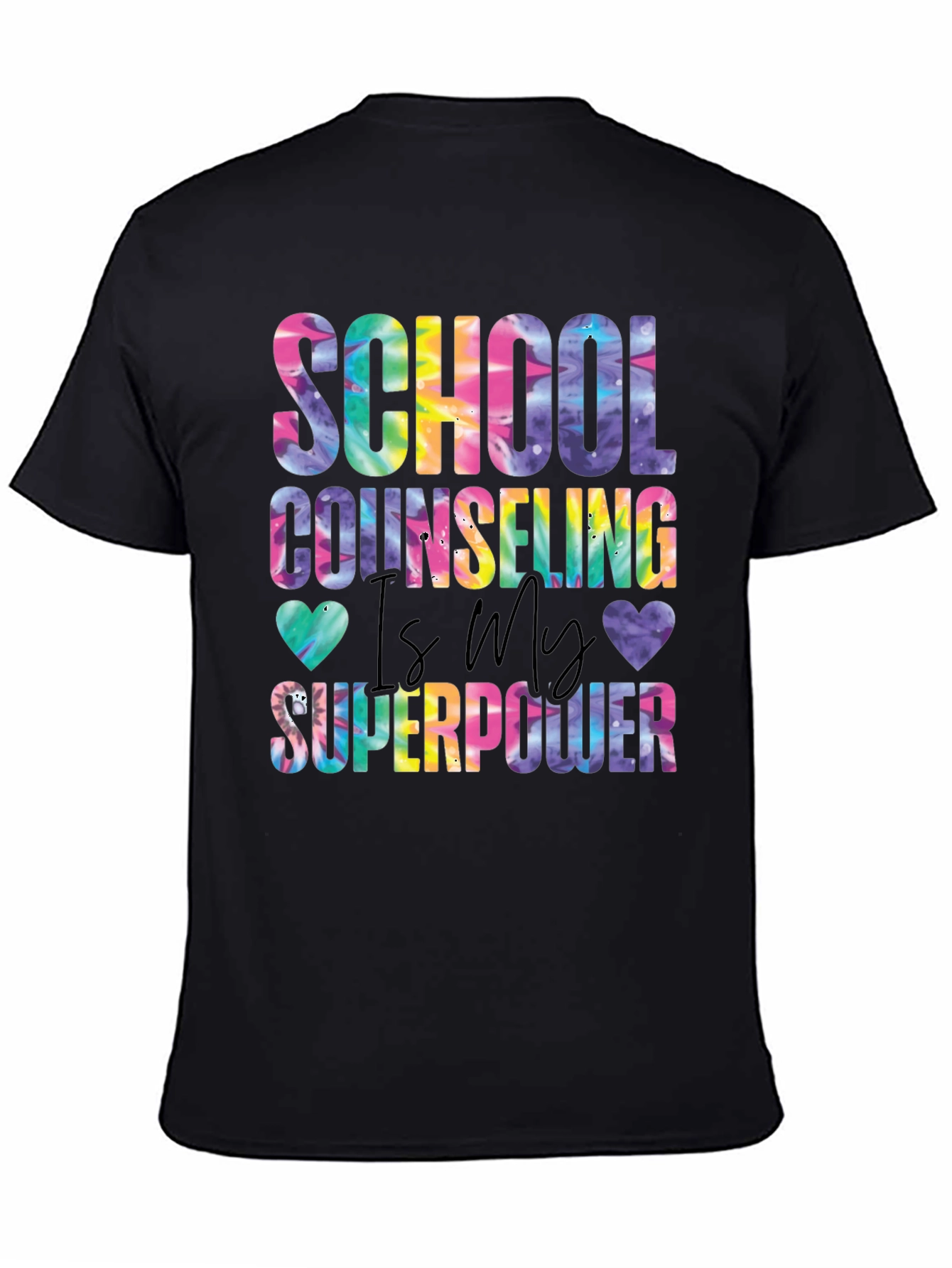 School Counseling Tie-Dye Graphic Tee