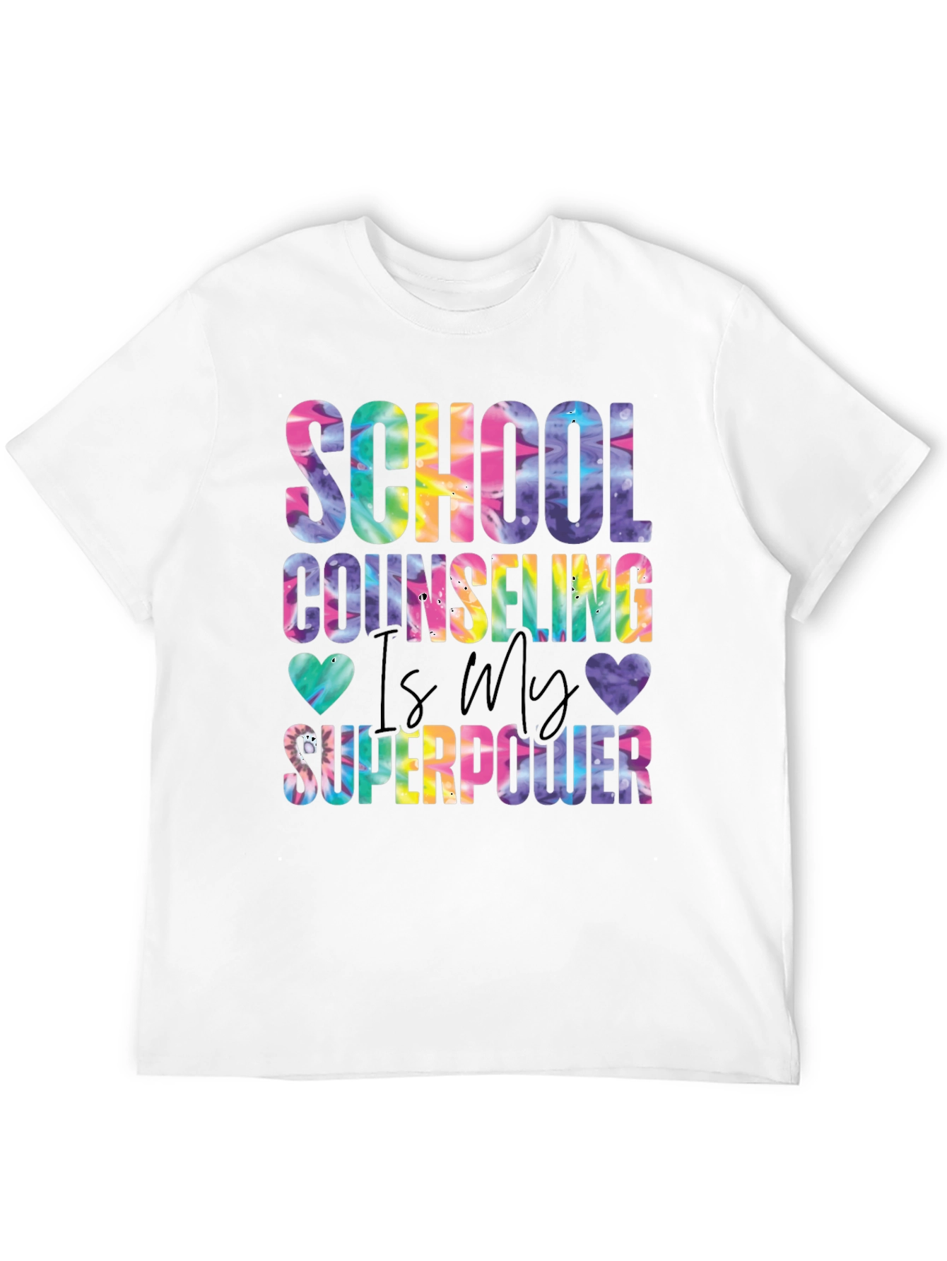 School Counseling Tie-Dye Graphic Tee