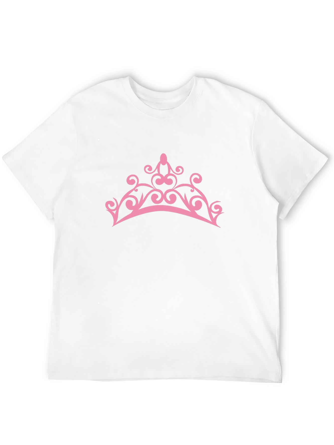Pink Crown Graphic Tee - Stylish Mens Black T-Shirt