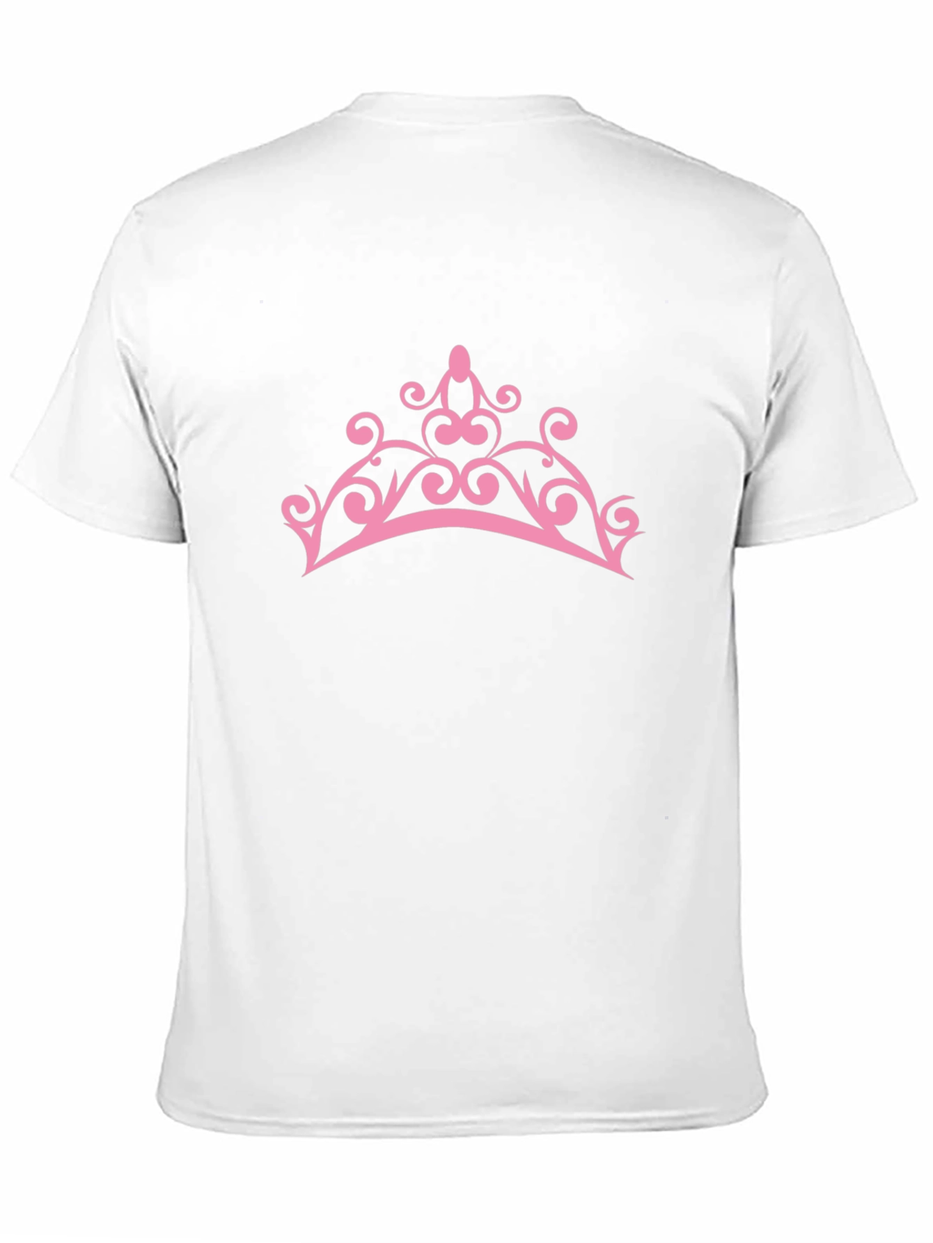 Pink Crown Graphic Tee - Stylish Mens Black T-Shirt