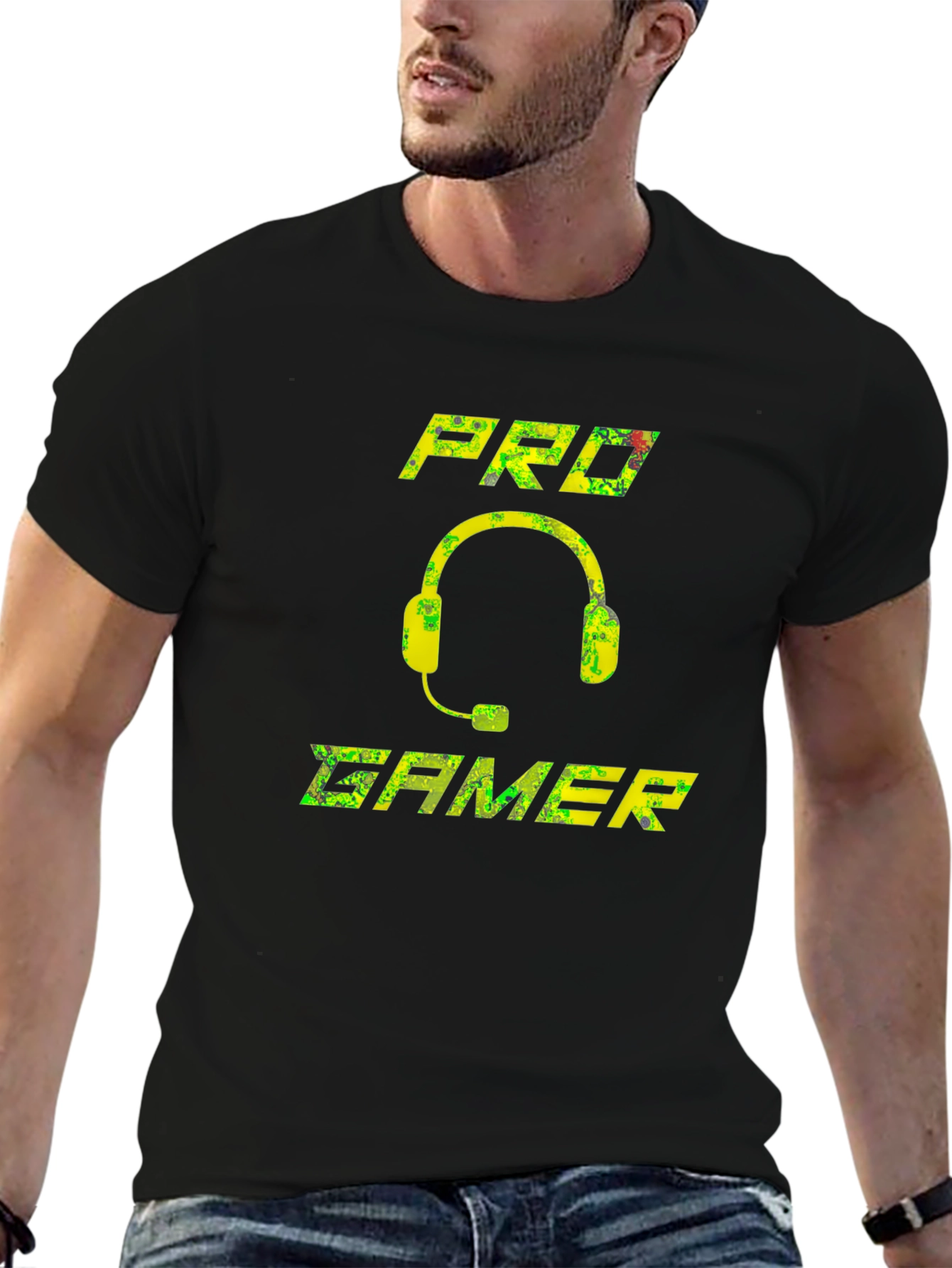 Pro Gamer T-Shirt: Gaming Headset Design