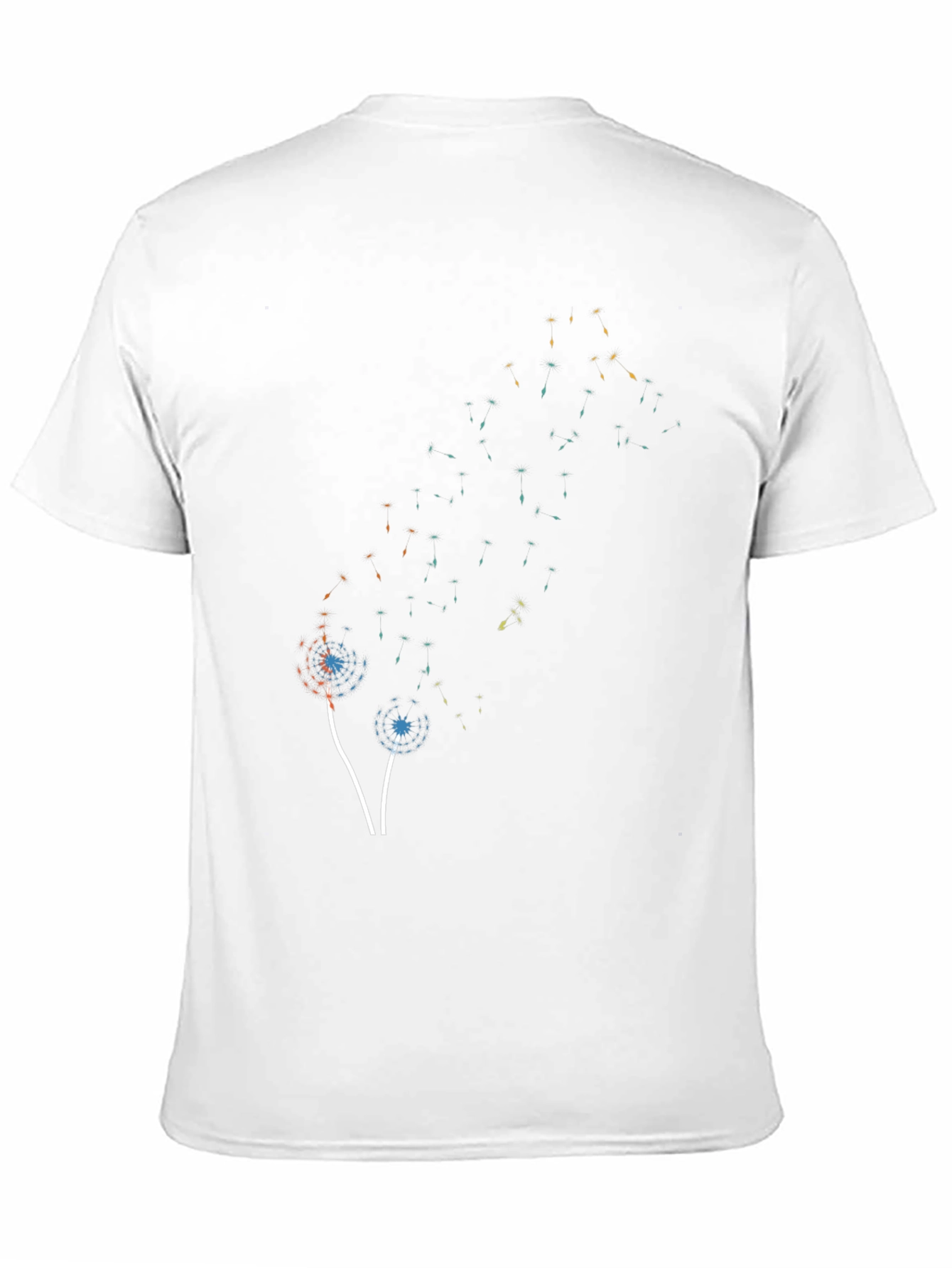 Abstract Dandelion Black T-Shirt