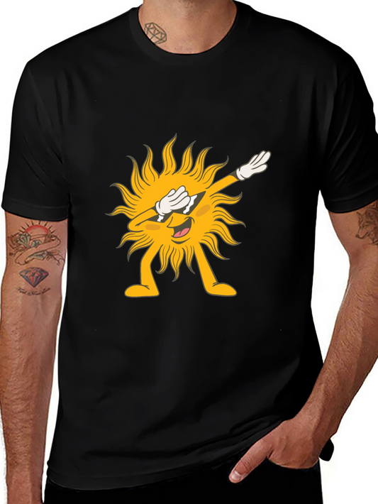 Dabbing Sun Graphic Tee - Fun & Unique!