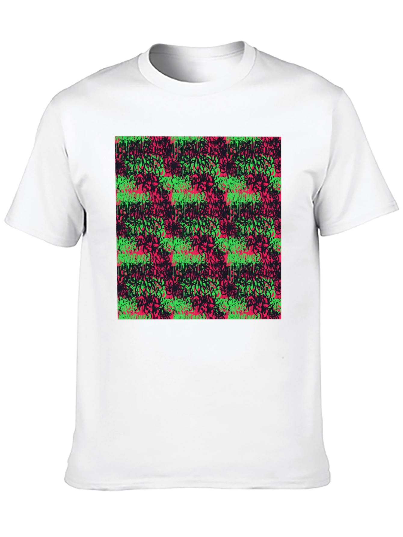 Graffiti Style Graphic Print T-Shirt