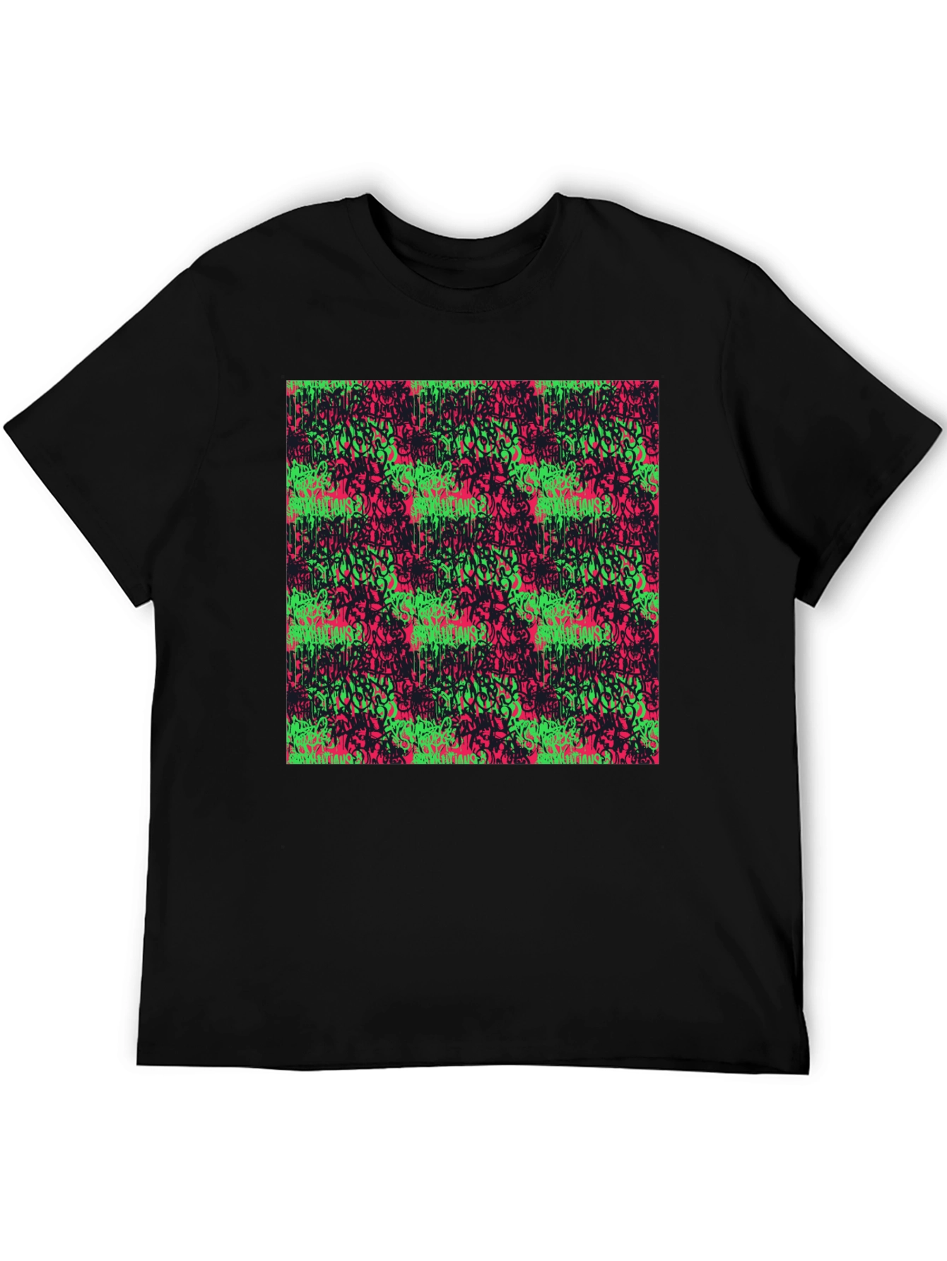 Graffiti Style Graphic Print T-Shirt