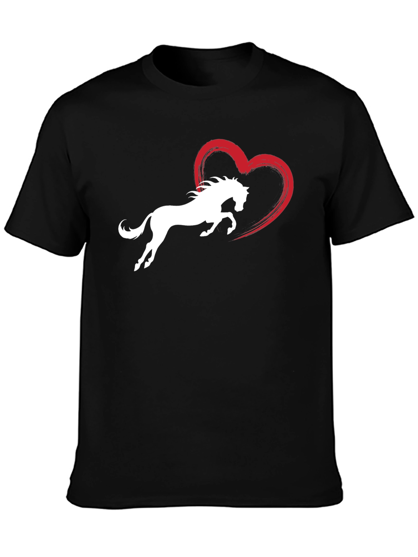 Horse Love Graphic Tee - Stylish Black T-Shirt