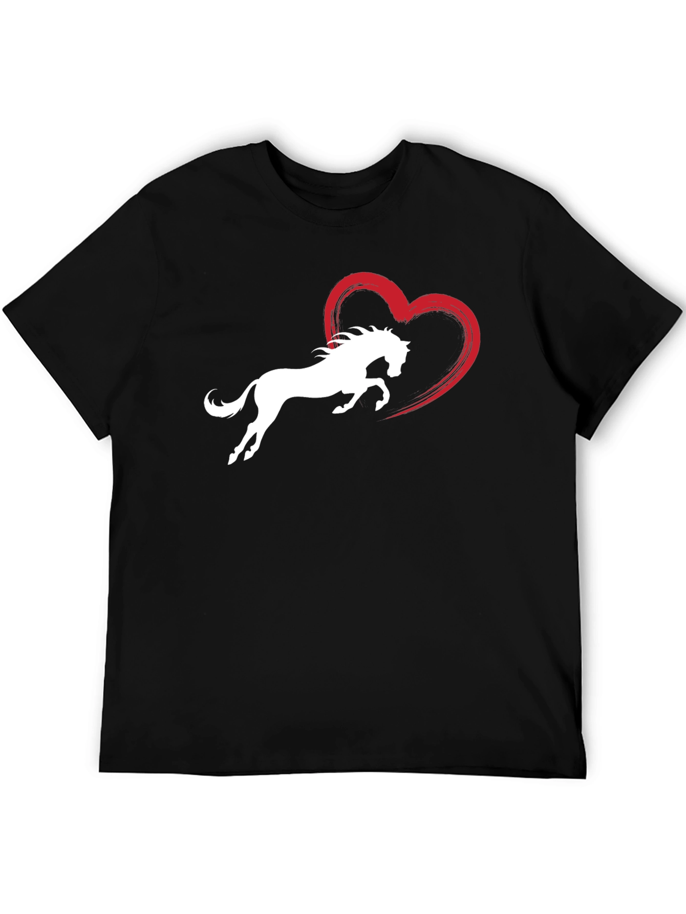 Horse Love Graphic Tee - Stylish Black T-Shirt