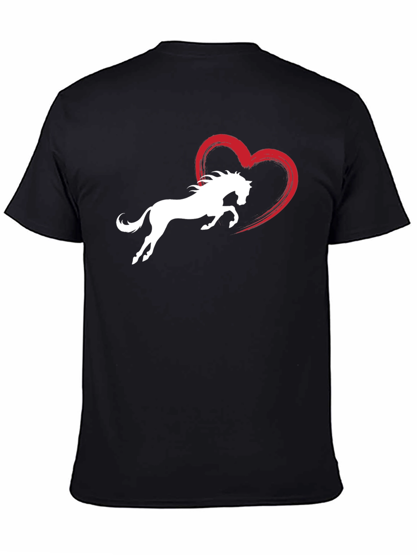 Horse Love Graphic Tee - Stylish Black T-Shirt