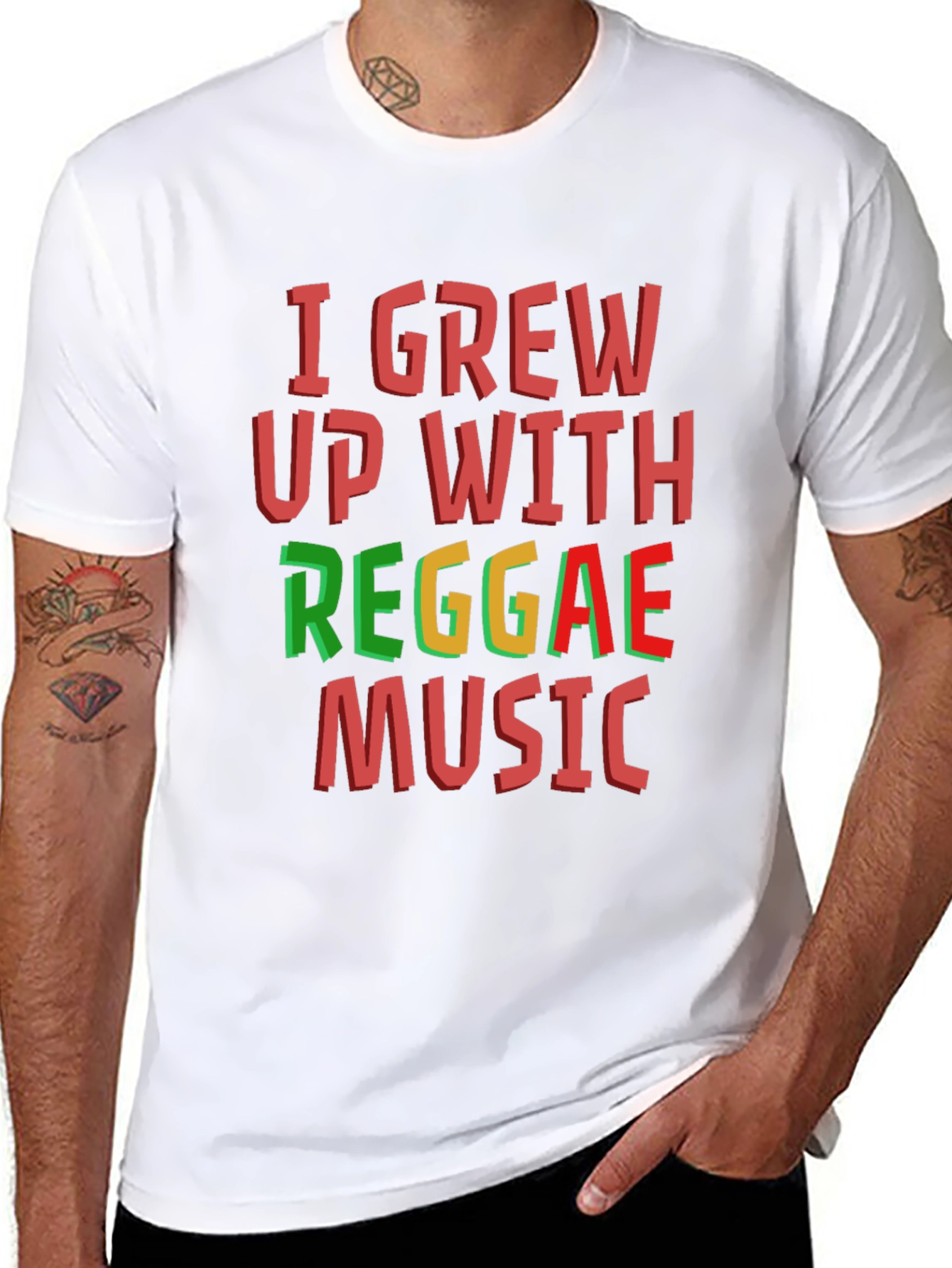 I Grew Up With Reggae Music T-Shirt