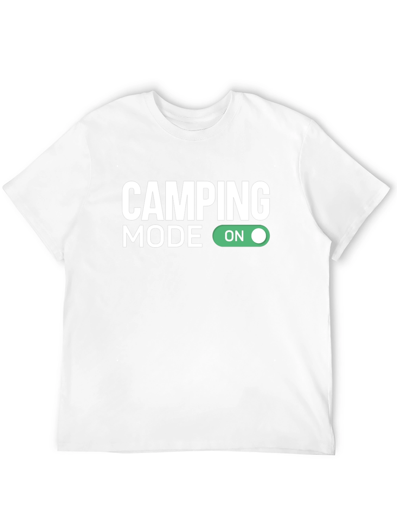 Camping Mode On Black Graphic Tee