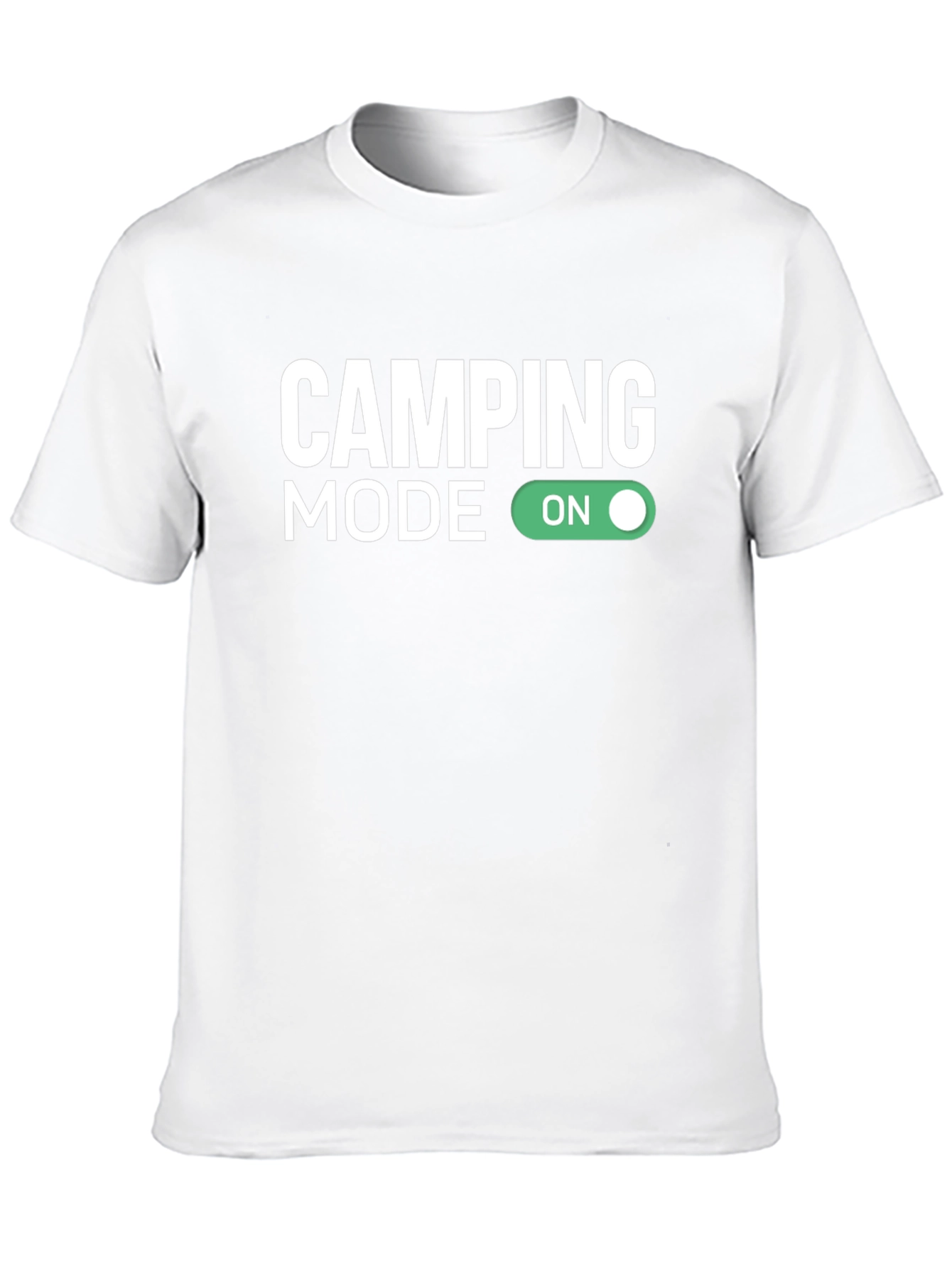 Camping Mode On Black Graphic Tee