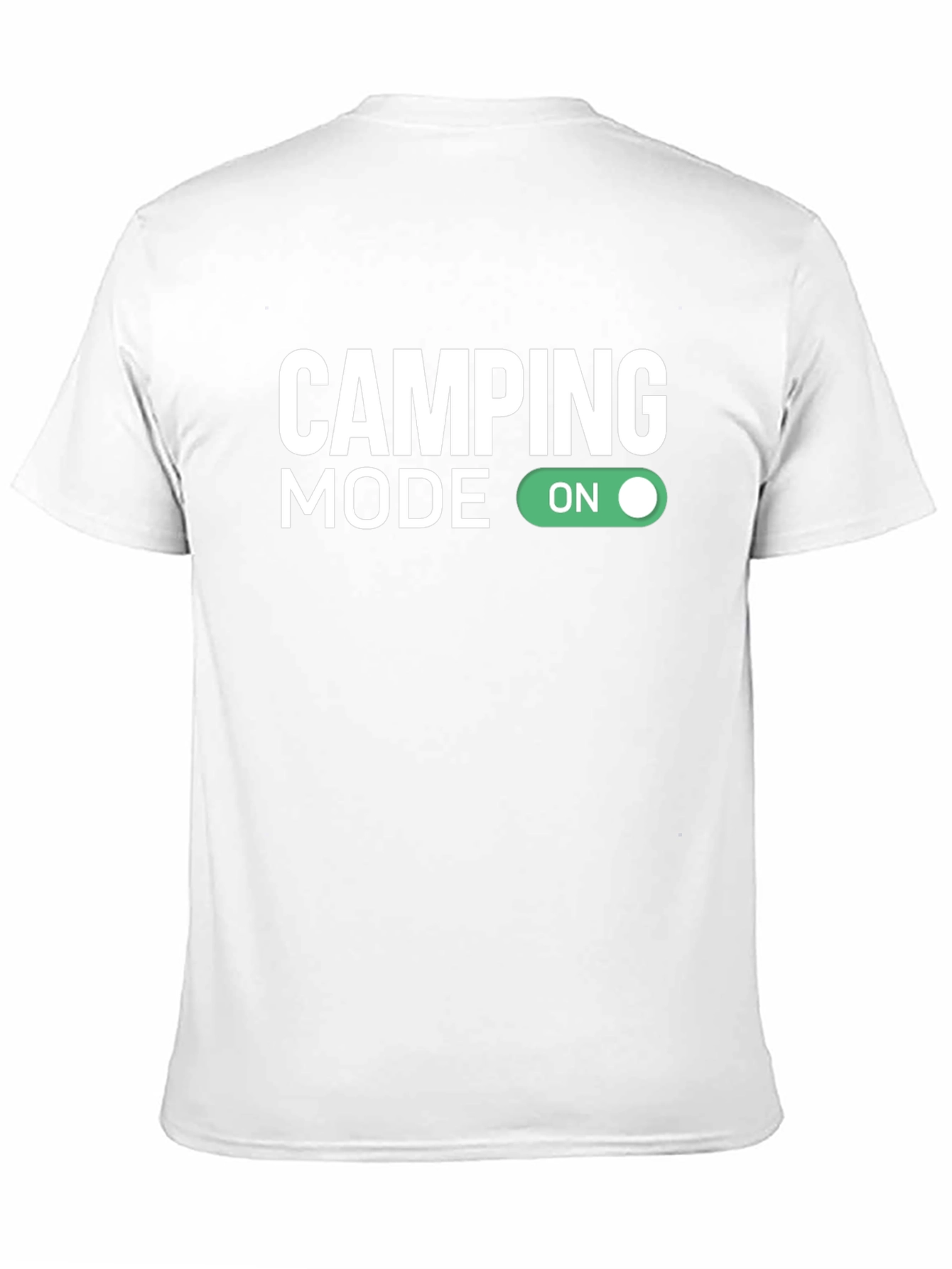 Camping Mode On Black Graphic Tee