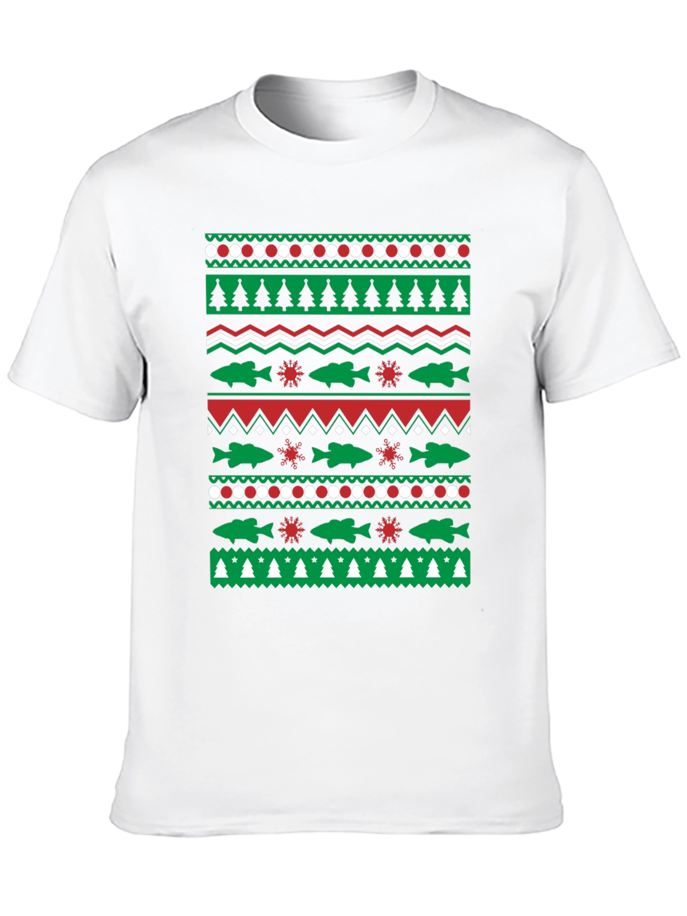 Festive Fishing Christmas T-Shirt